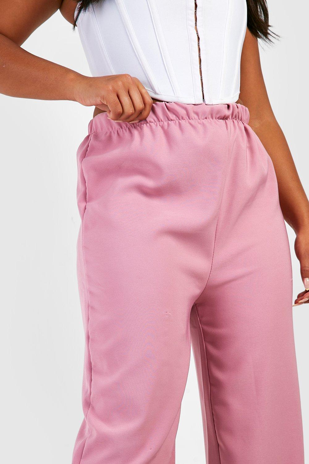 Boohoo pink online joggers