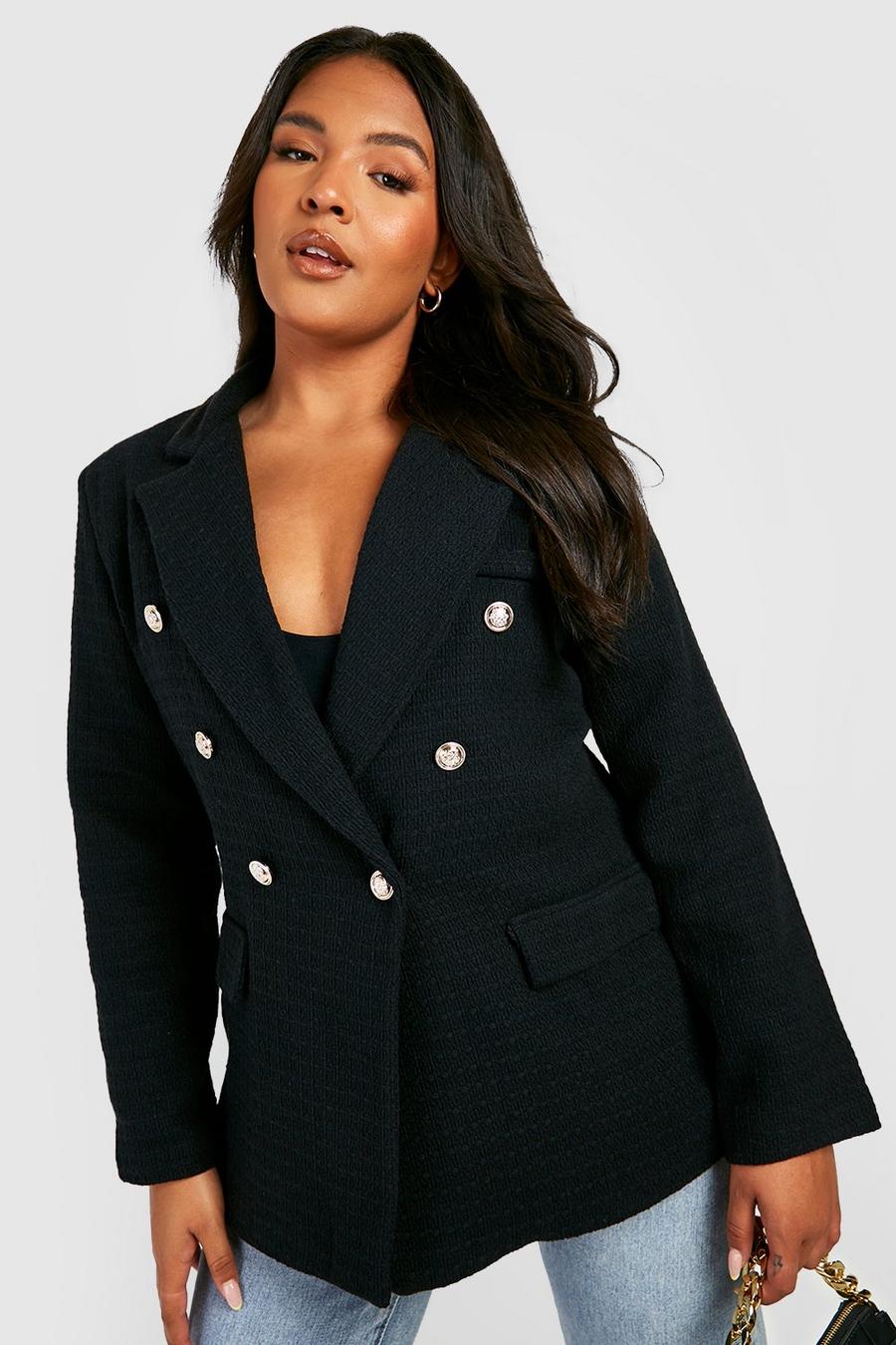 Black Howick Tailored Gibson Check Suit Jacket 