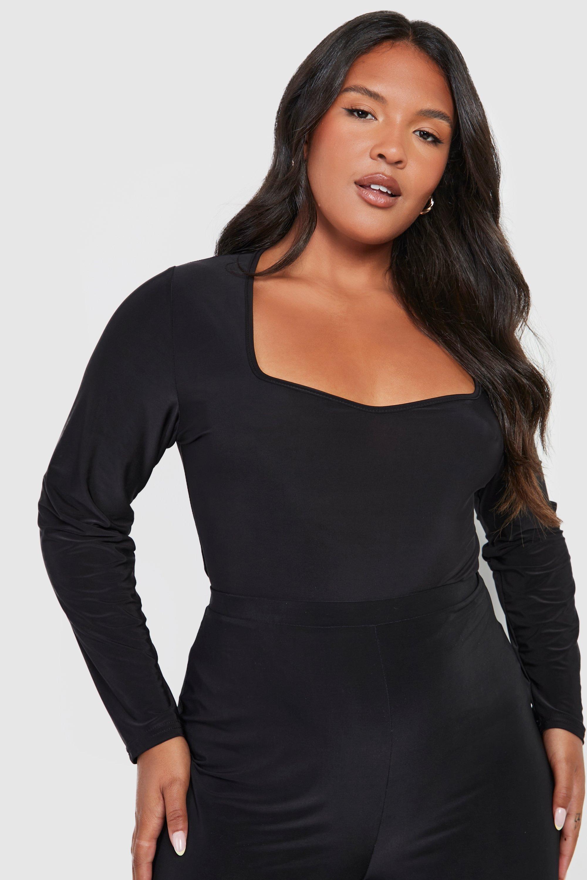 売れ筋商品|||デモクラシー カットソー トップス レディース Trendy Plus Relaxed Flutter-Sleeve Top Black SLY | PUFF SLEEVE CUT トップス (Tシャツ・カットソー(半袖