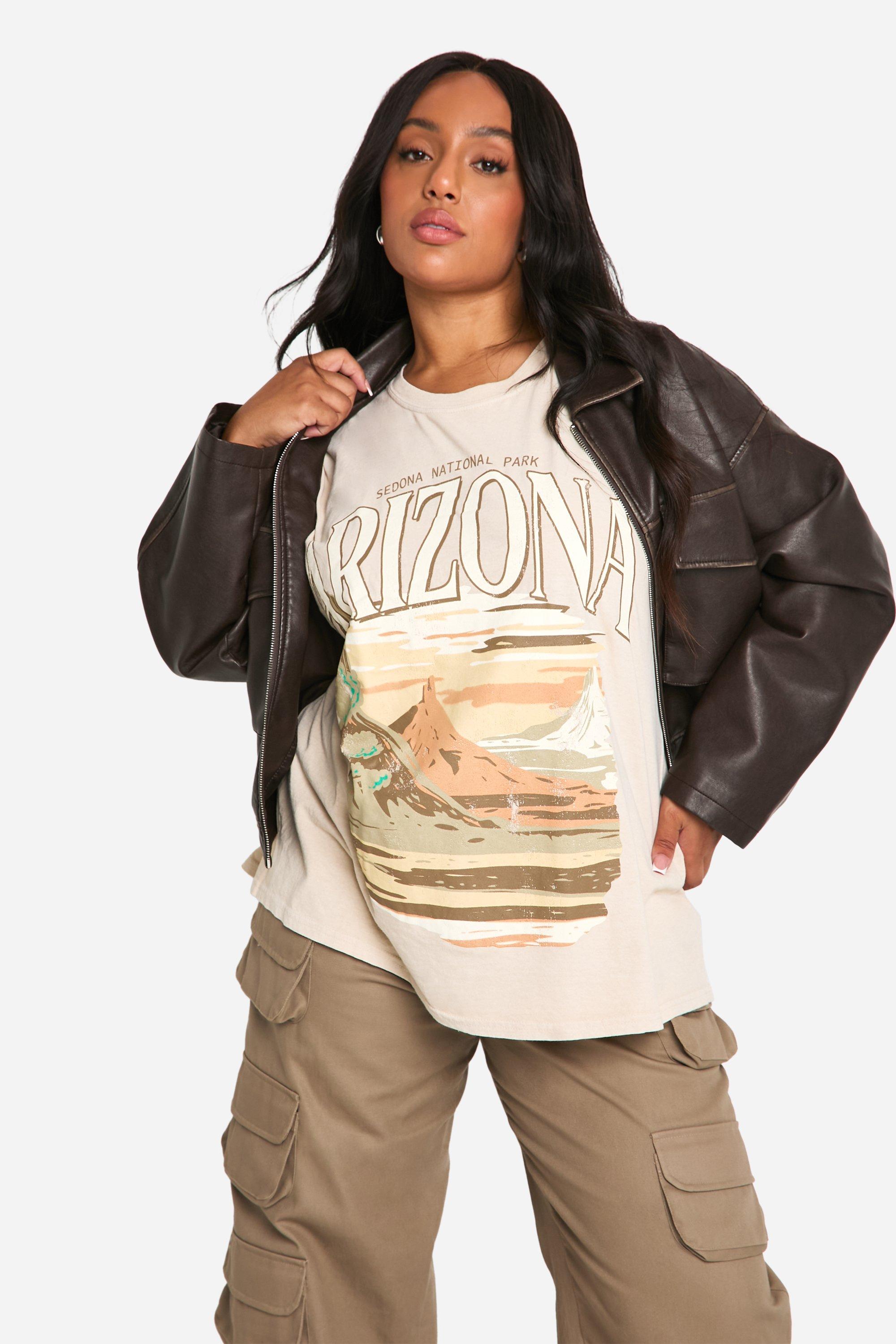 Stone Plus Arizona Washed Oversized T shirt boohoo UK