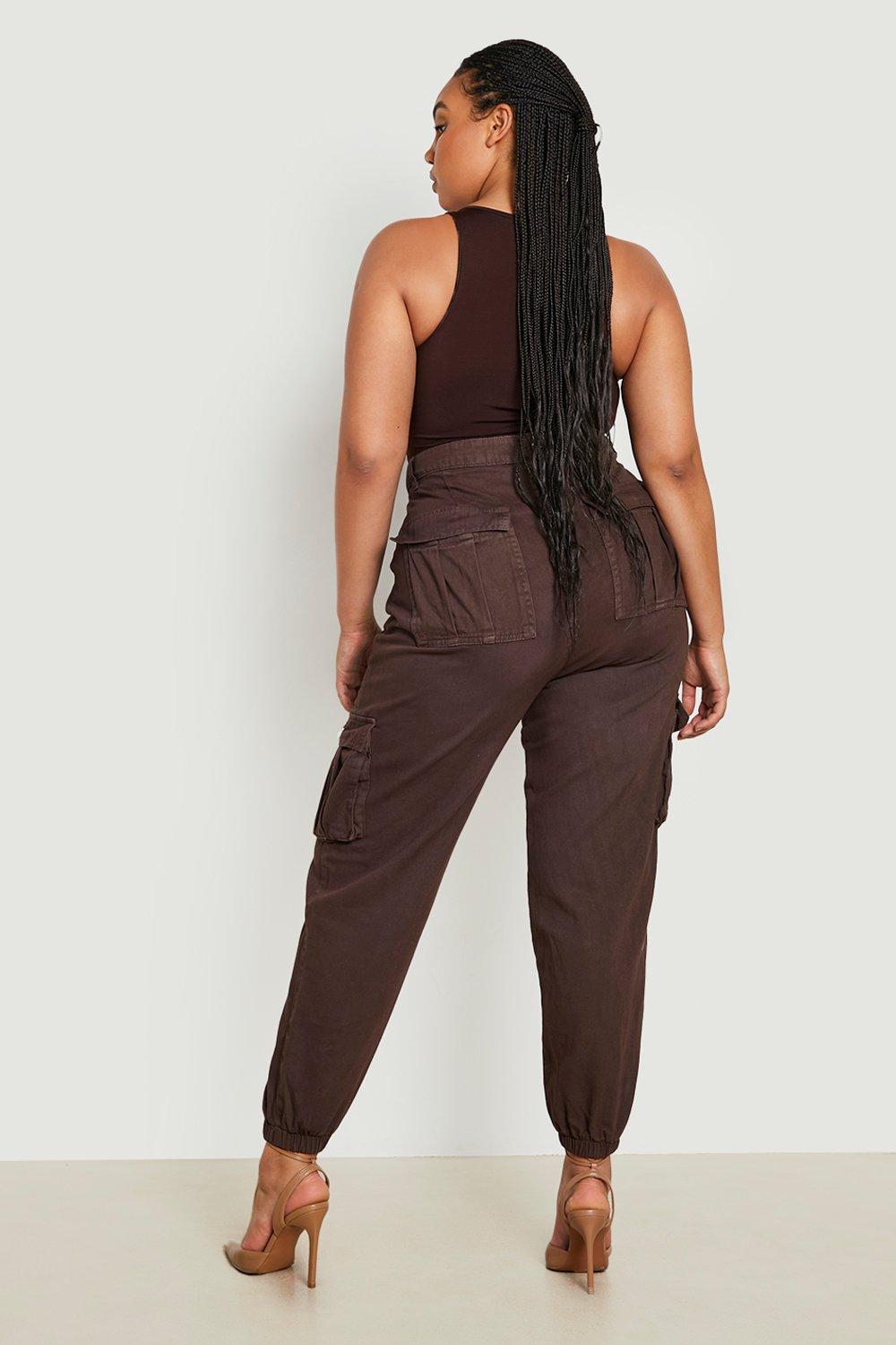 Plus size hot sale orange jeans