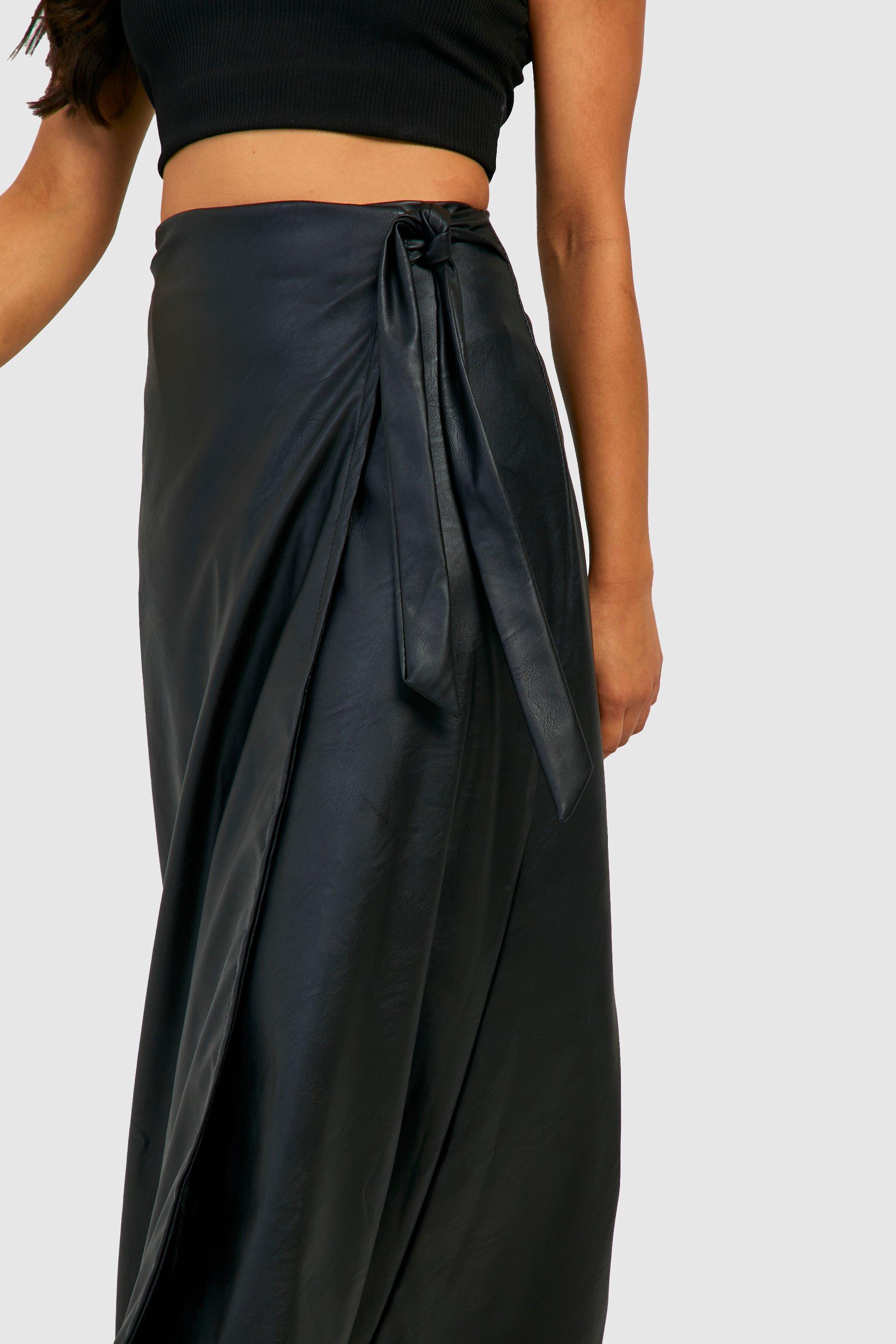 Petite maxi wrap outlet skirt