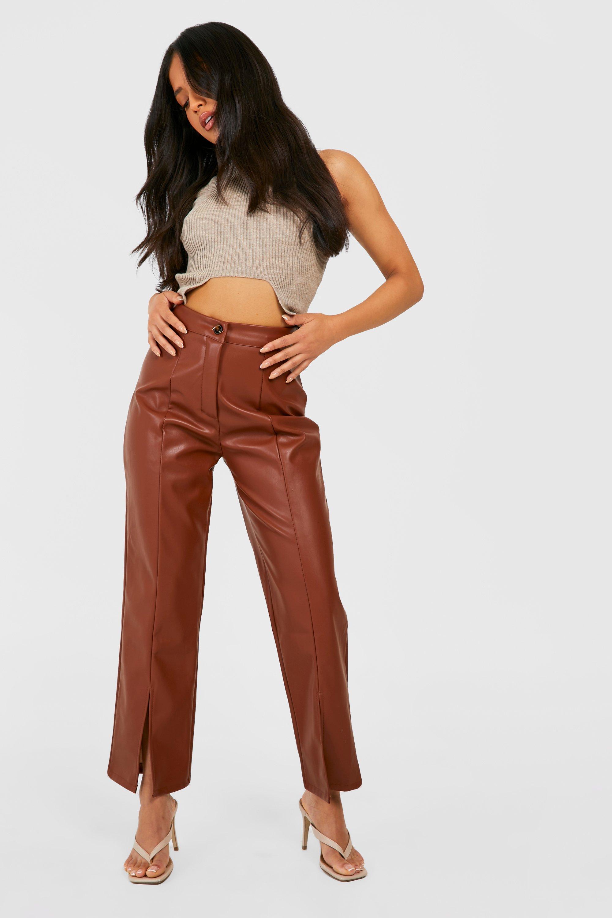 Pu trousers petite hotsell