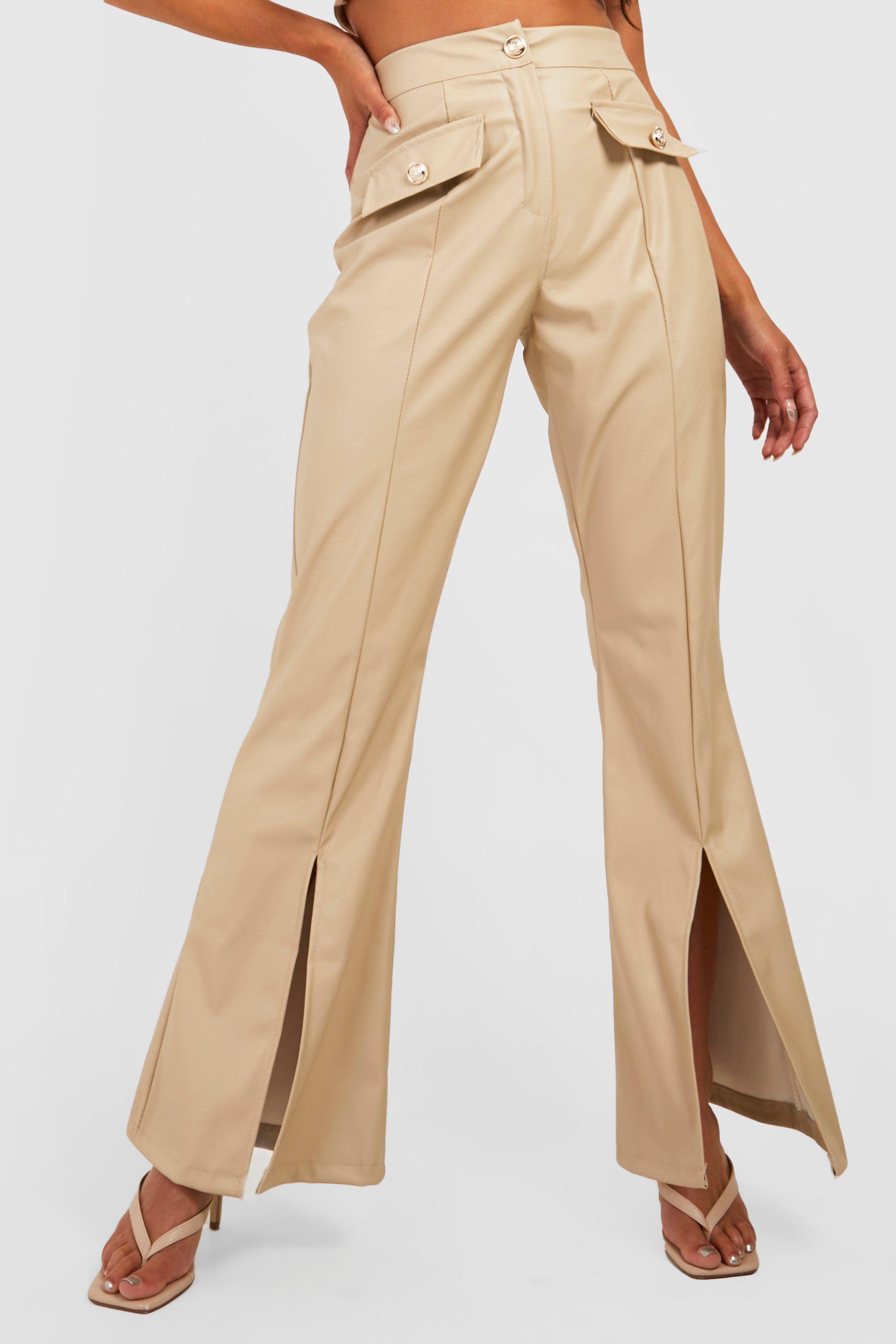 Boohoo pantalon simili cuir hot sale