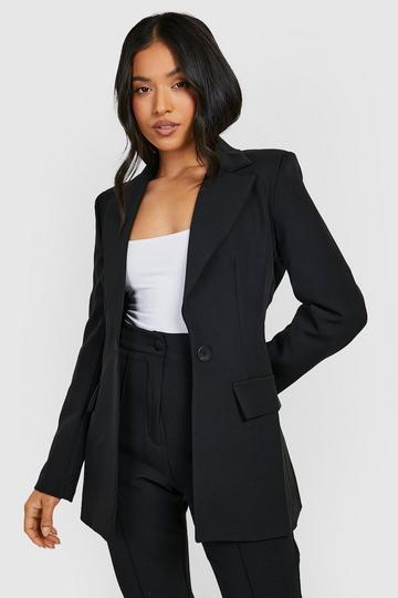 Petite Getailleerde Blazer black