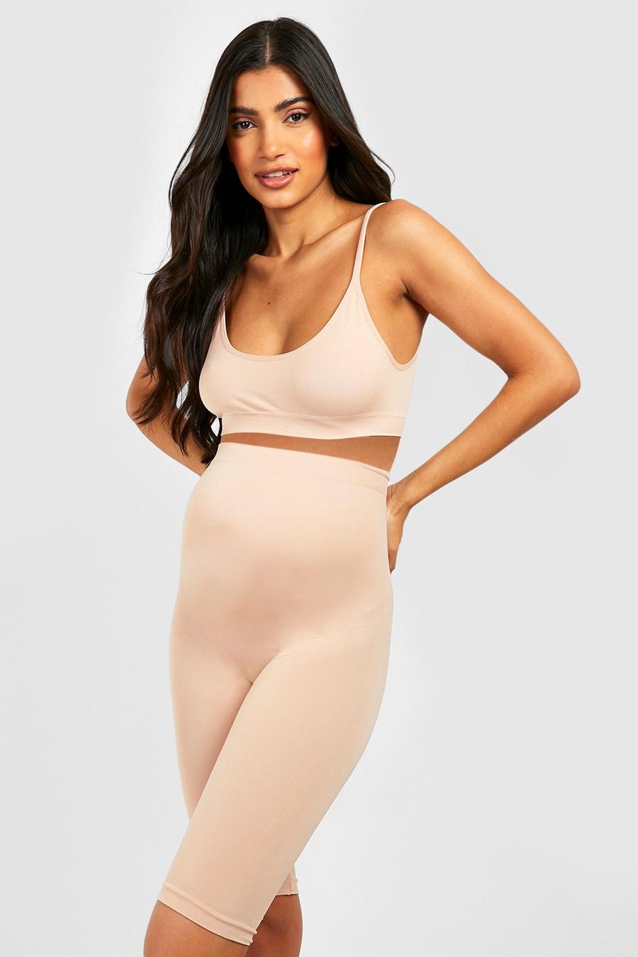 Nude Maternity Seamless Bump Support Longline Shorts image number 1