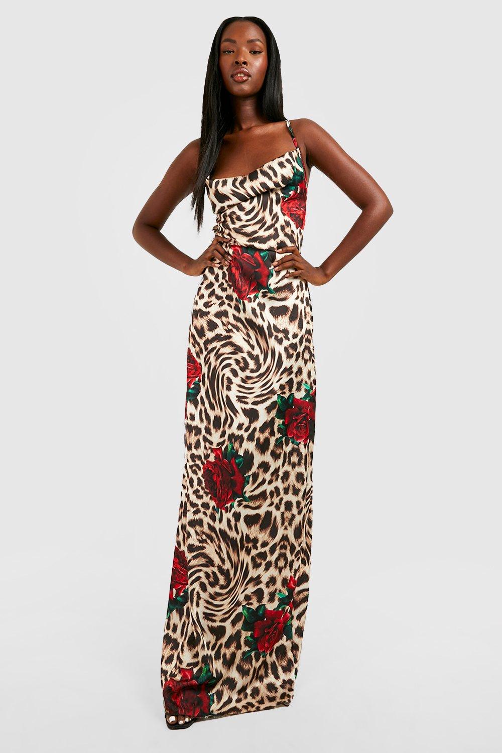 Leopard 2025 rose dress