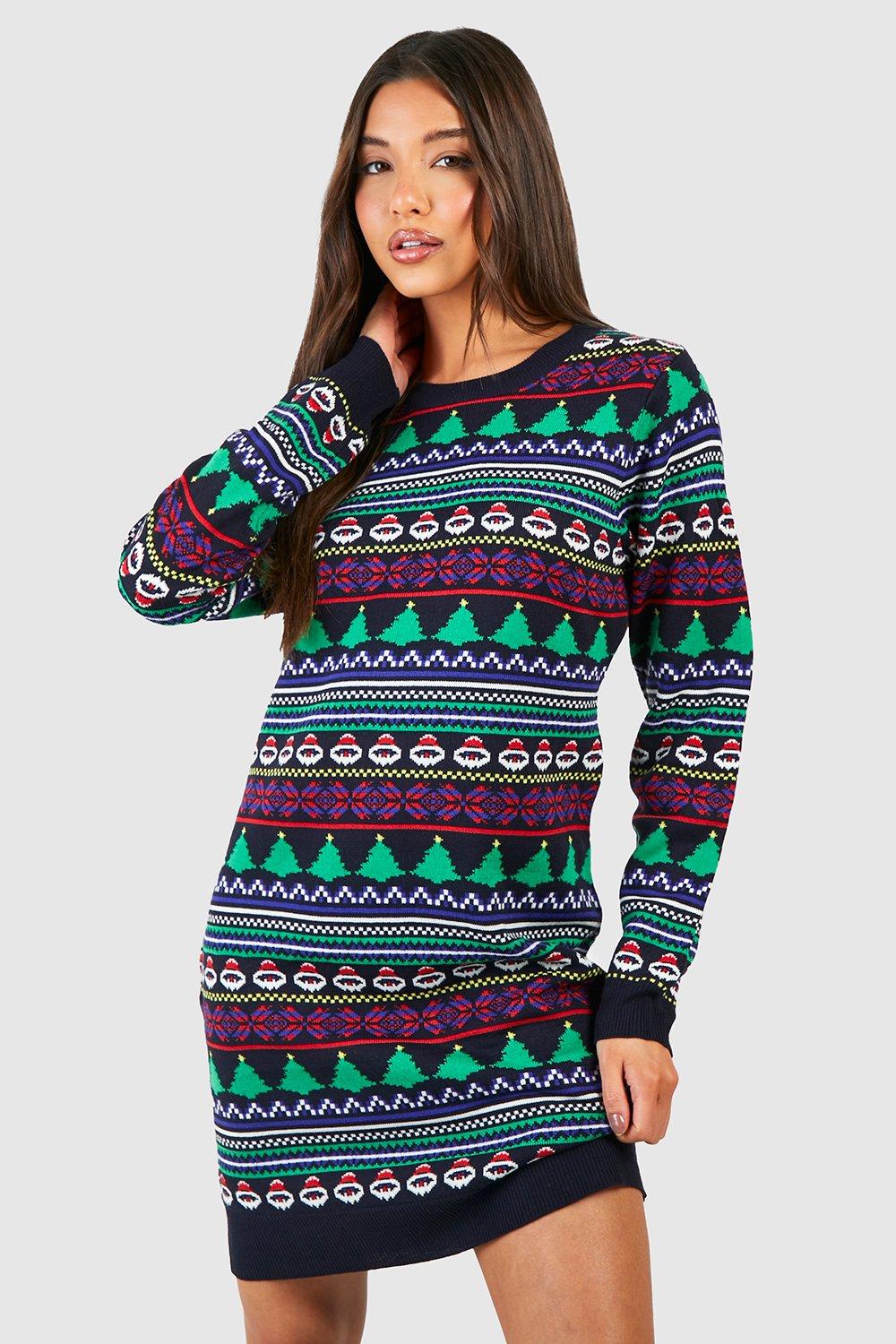 Off the shoulder christmas jumper clearance dress