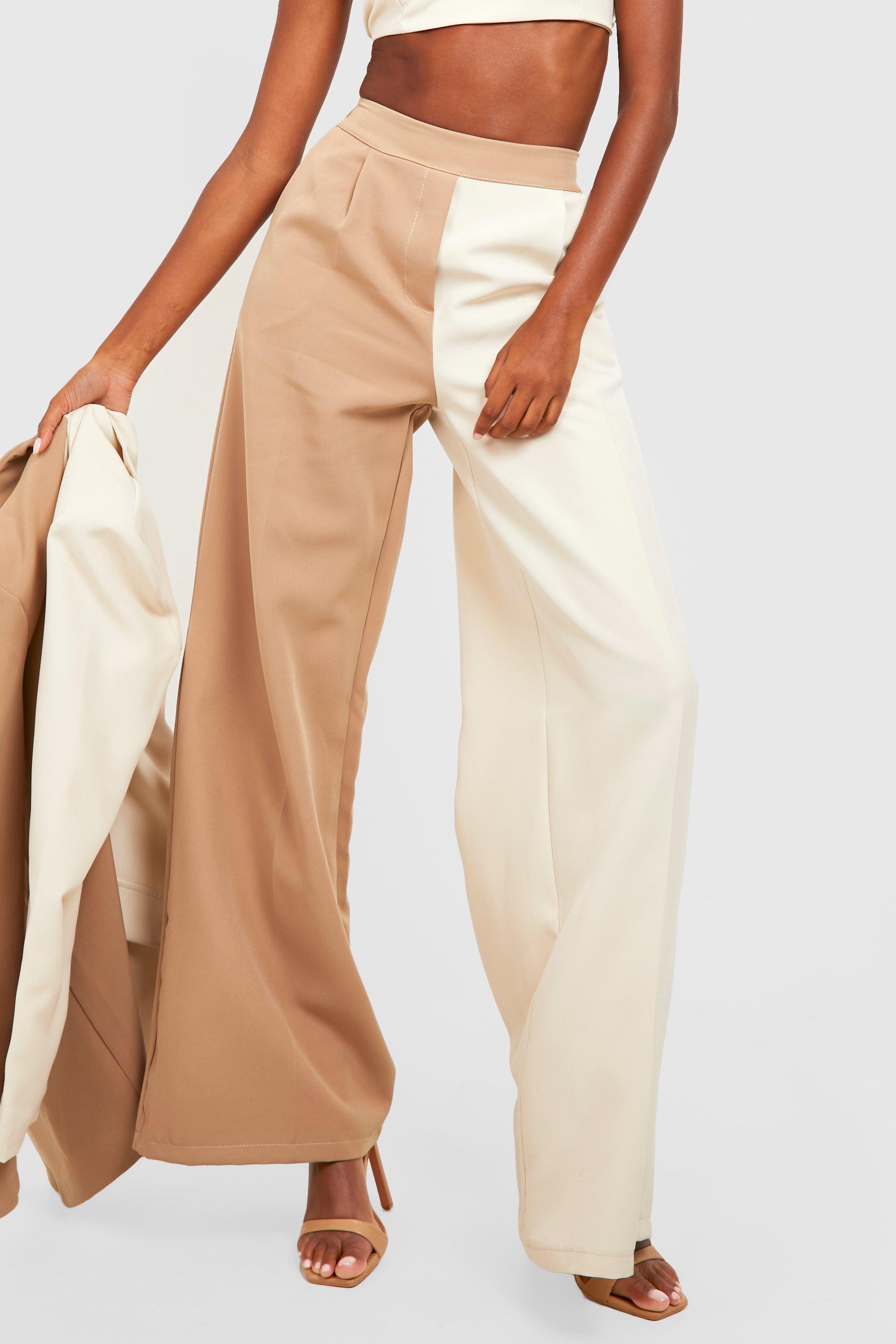 Color block 2025 wide leg pants