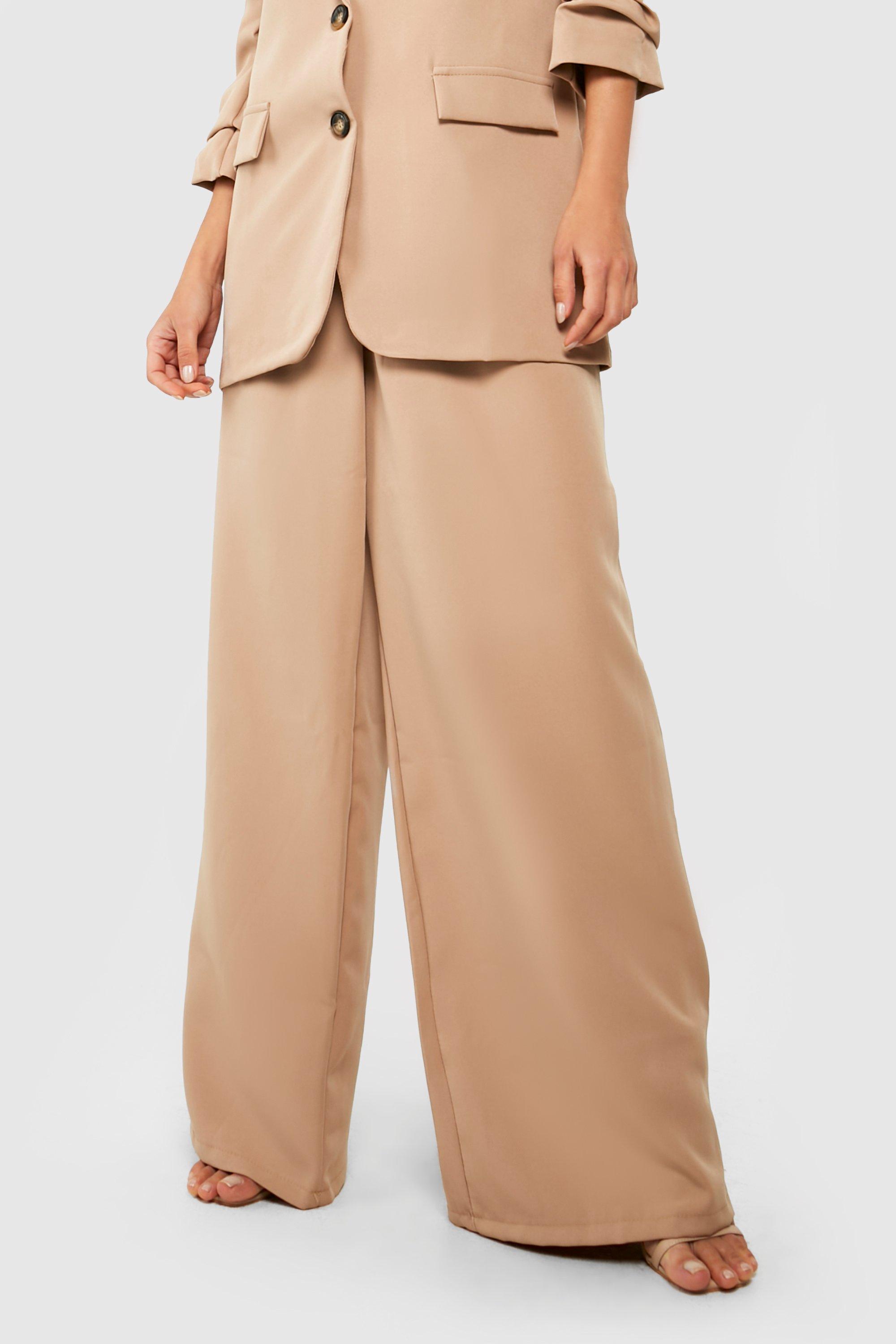 Plus Size Premium Twill Super Wide Leg Pants