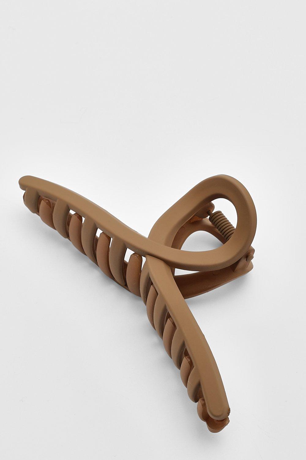 Chocolate Twisted Claw Clip