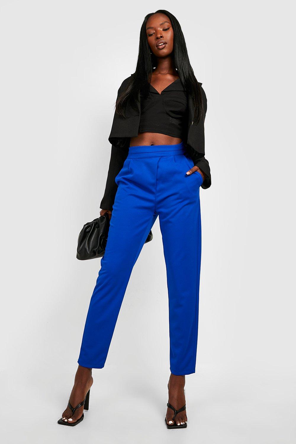 Cobalt blue deals cigarette trousers