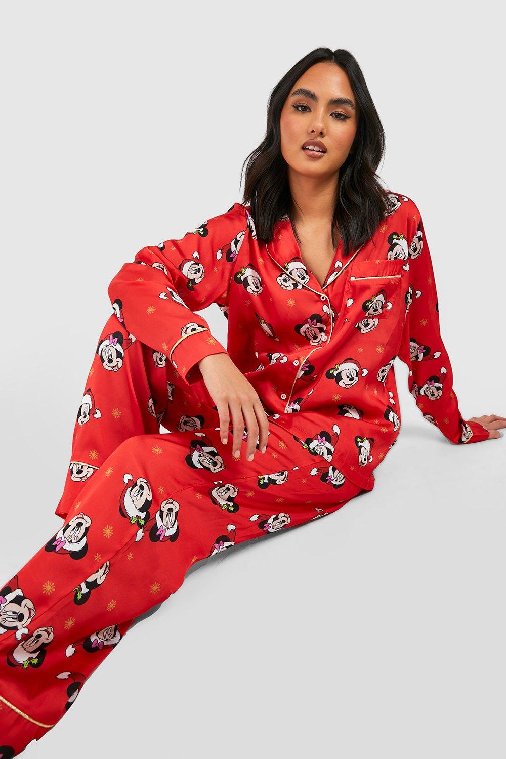 Briefly Stated Pajamas, Red Mickey Footed Pajamas - Womens PAJAMAS