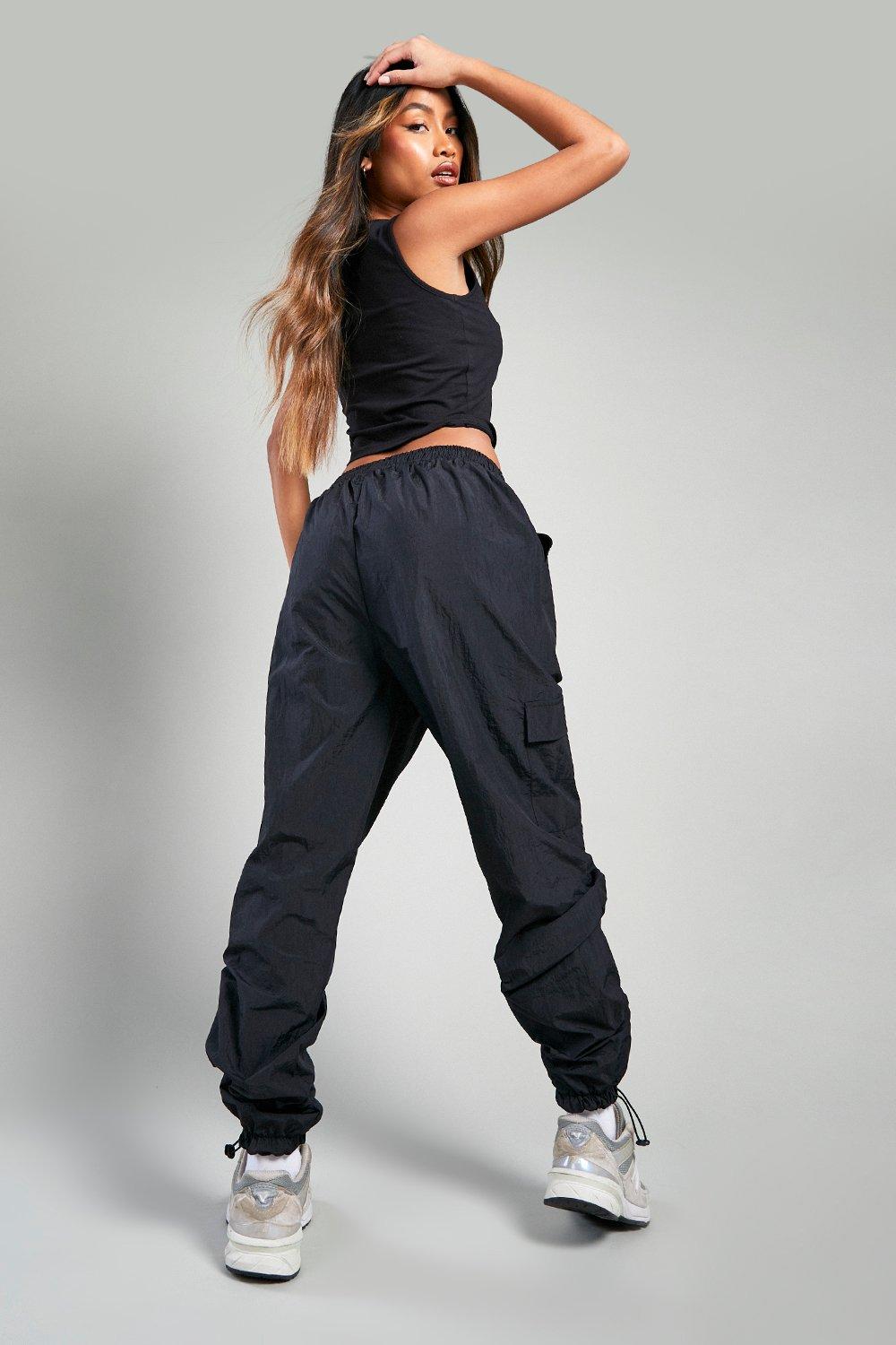 Nylon black joggers new arrivals