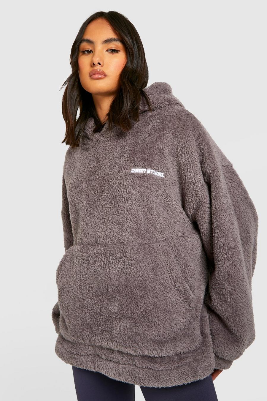 Cozy Oversized Teddy Fleece Sweatshirt