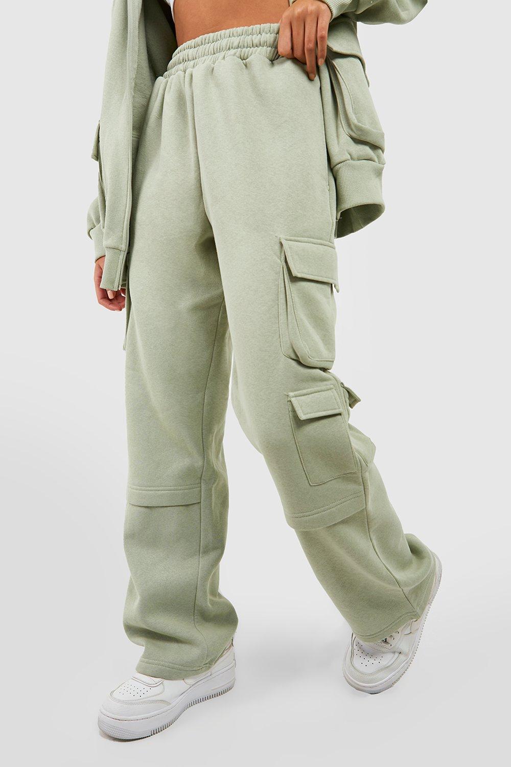 Straight leg sweatpants with pockets on sale