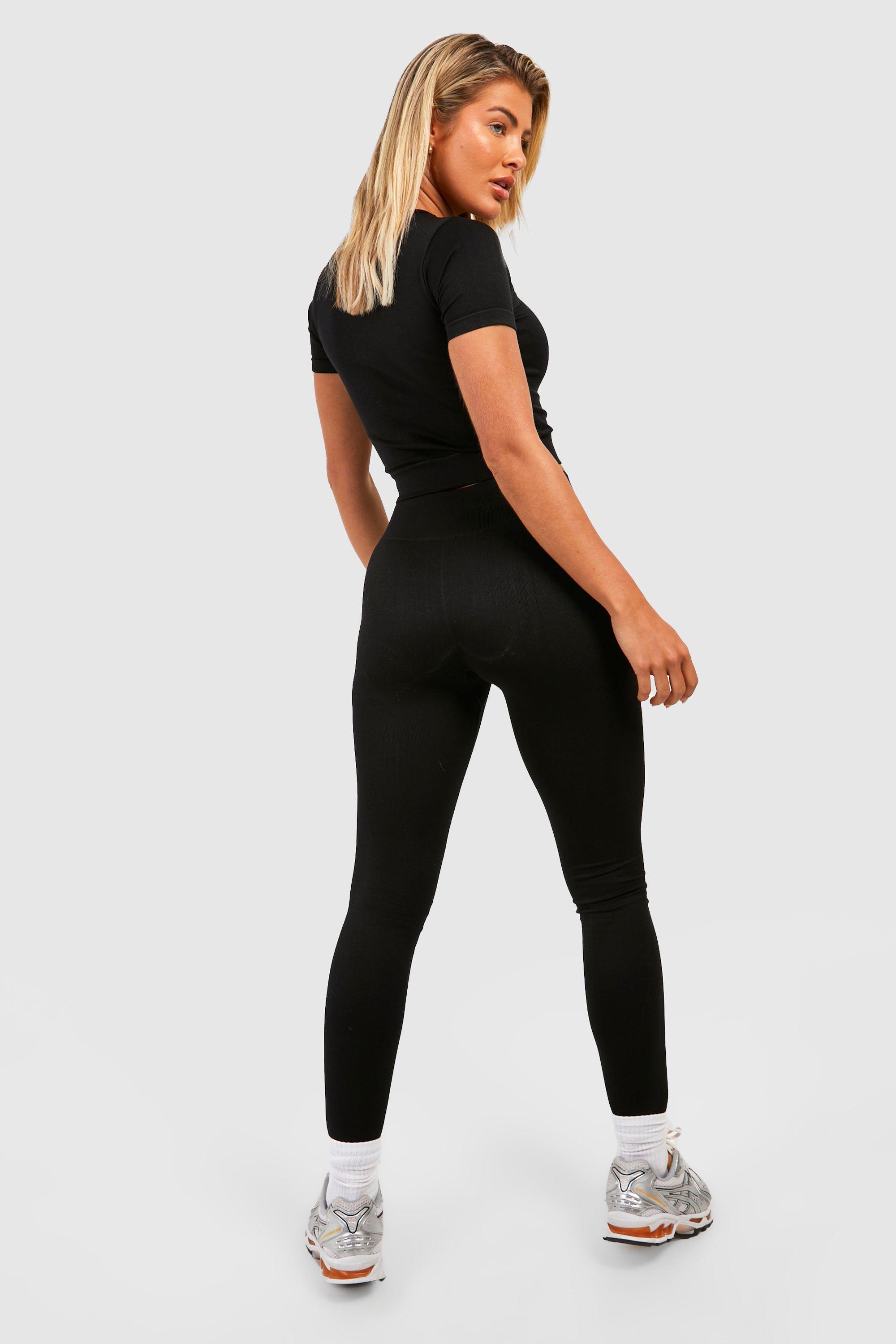 Bestel hier uw Zwart Rib Seamless Tights Seamless Hoge Taille, gebreide  legging, Naadloze, Yoga Workout Sets voor Vrouwen, Yoga Workout Sets voor  Vrouwen - Maat : M