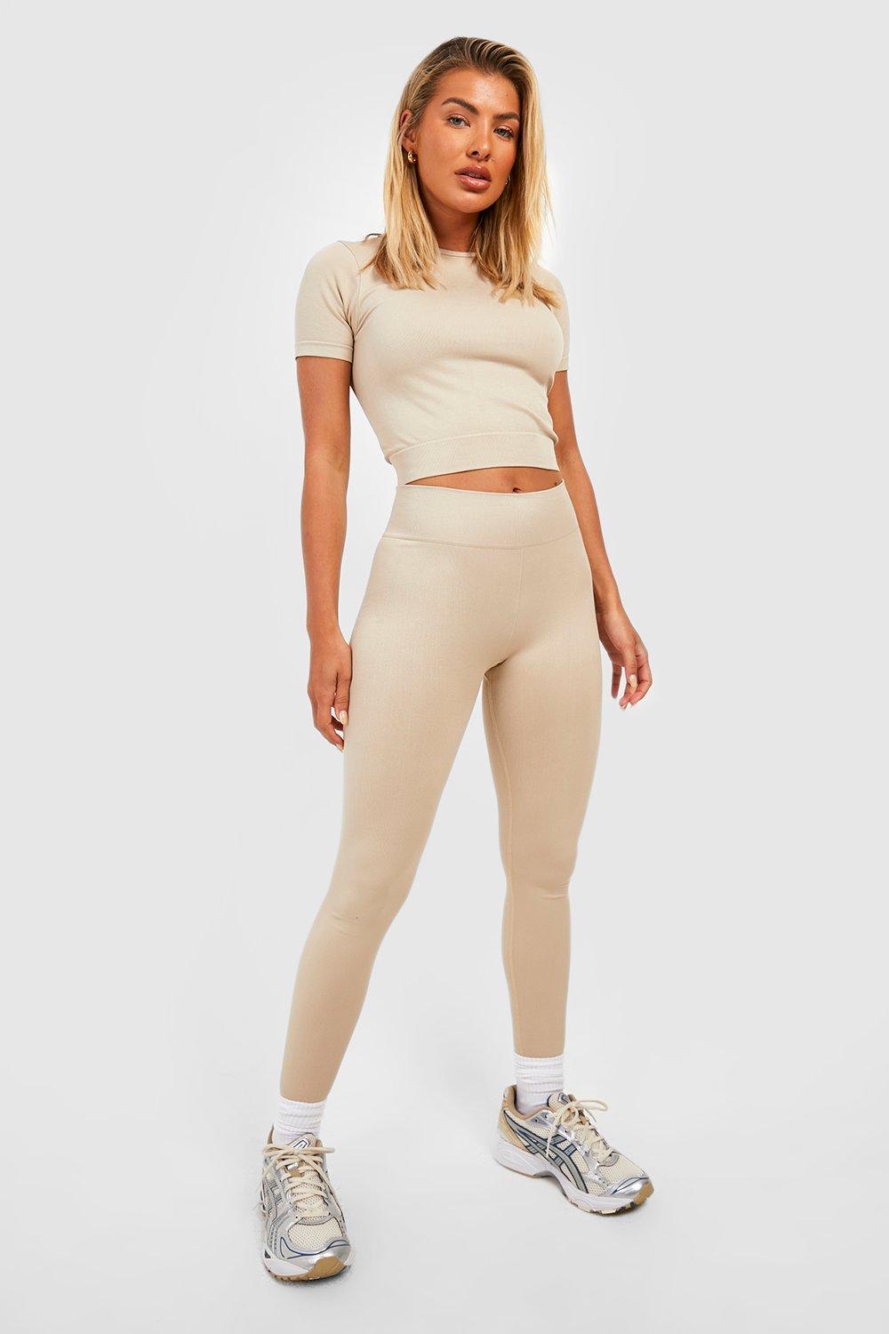 Seamless Leggings - Beige - Ladies