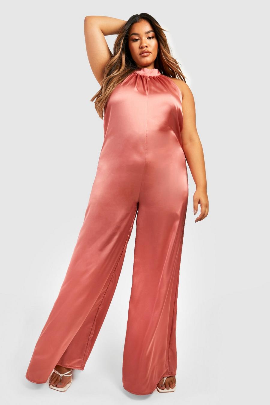 Plus Red Extreme Wide Leg Pant, Plus Size