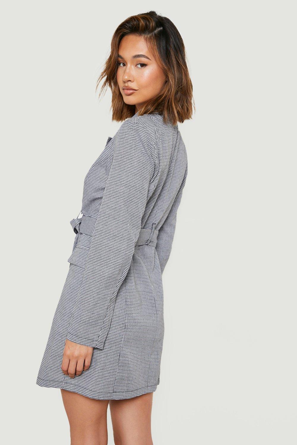 Robe blazer pied de poule hotsell