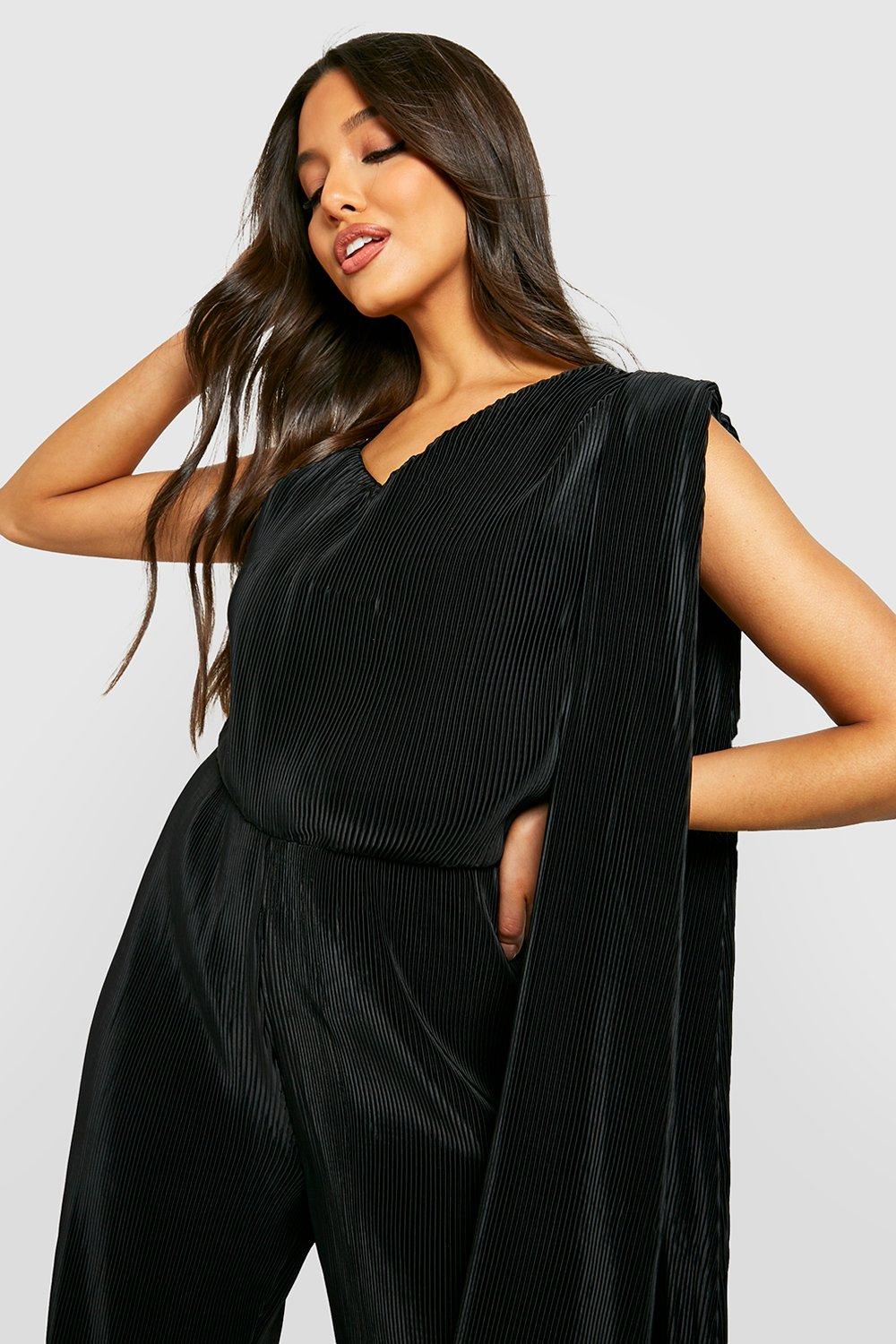 Boohoo best sale black jumpsuit