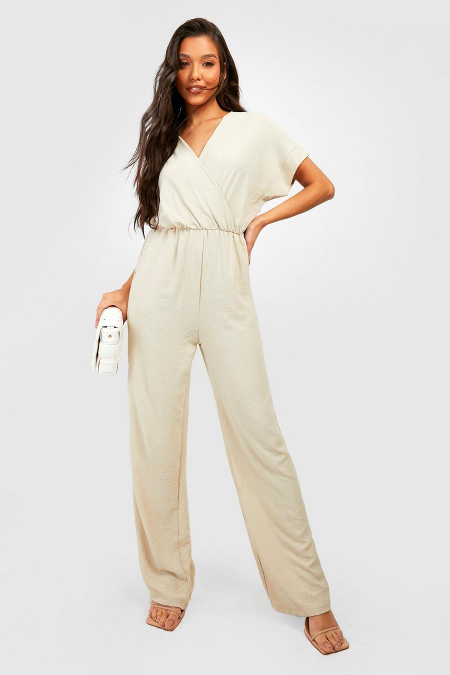 Stone Woven Culotte Jumpsuit image number 1