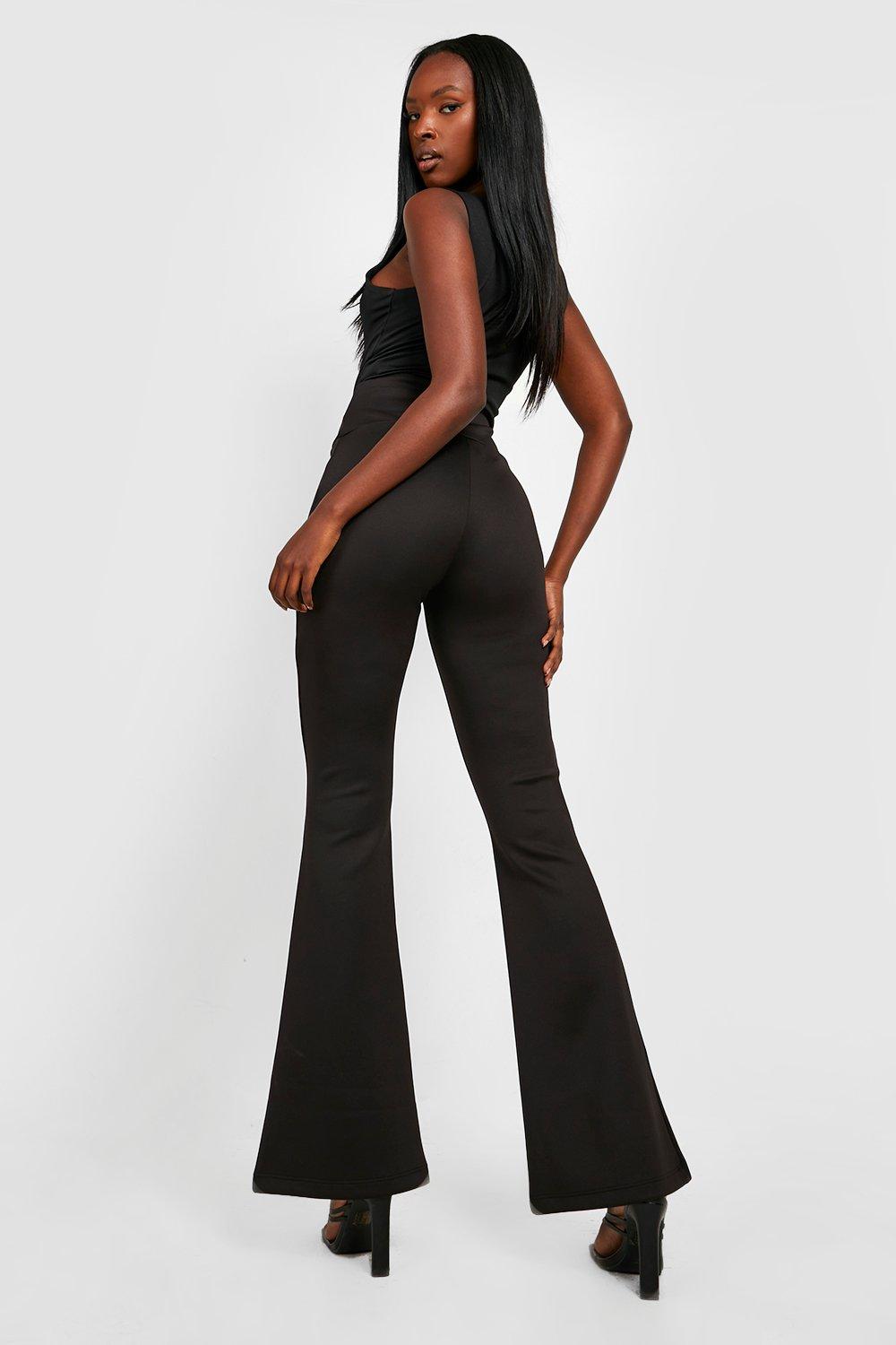 Soft Rib High Waisted Super Flared Pants