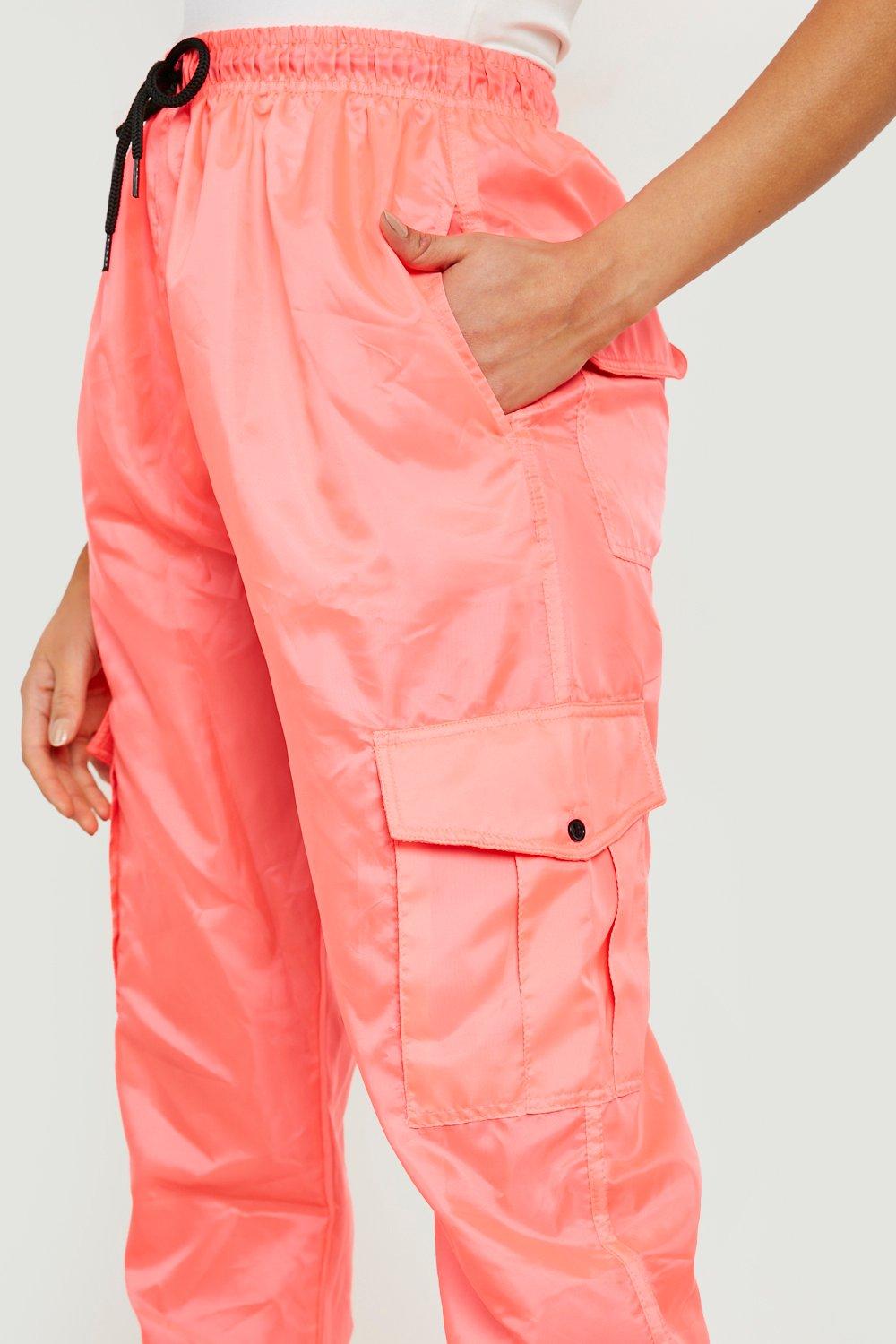 Pink hot sale shell joggers