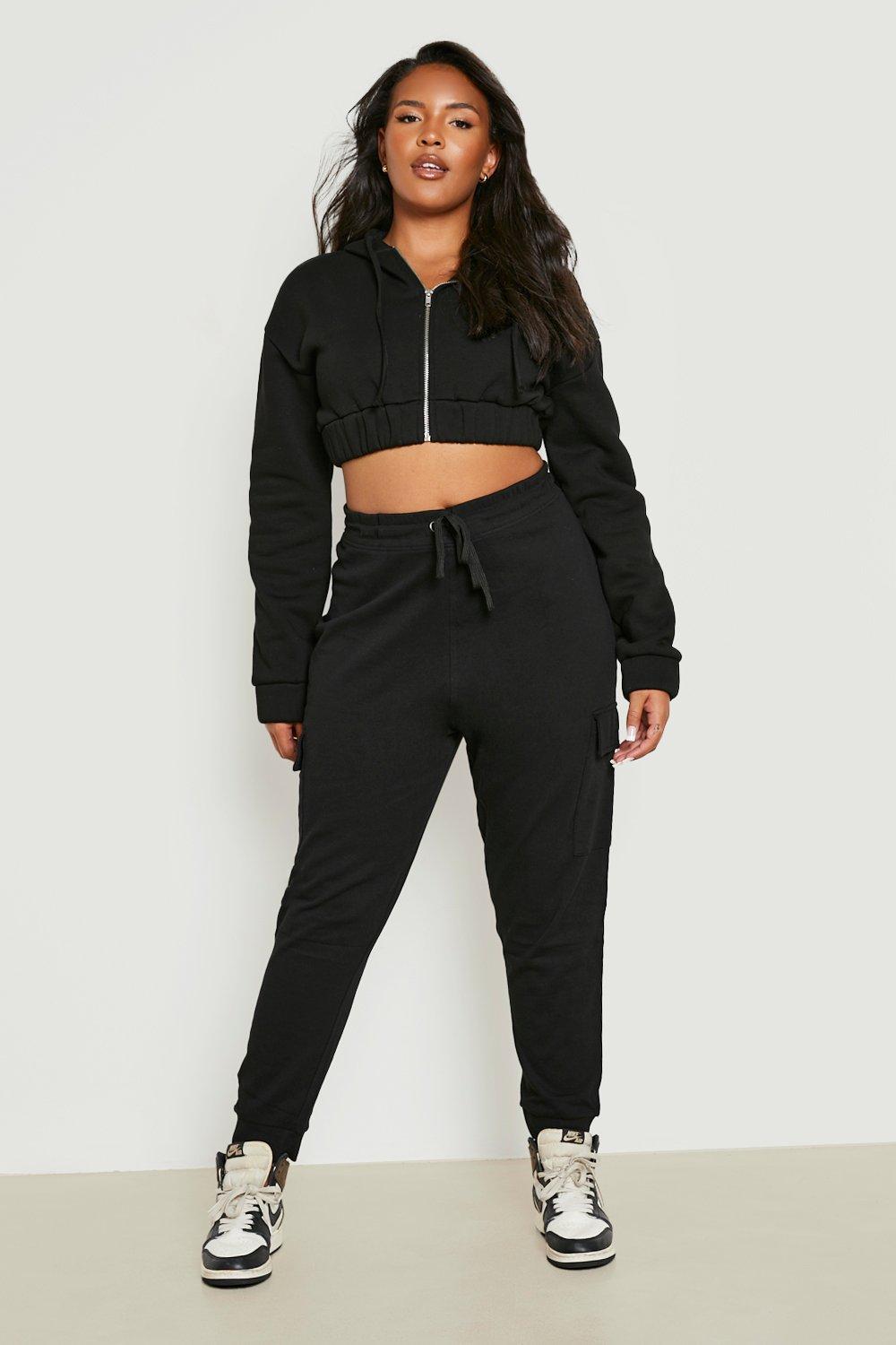 All I Faux Leather Wanted Plus Size Jogger Trousers