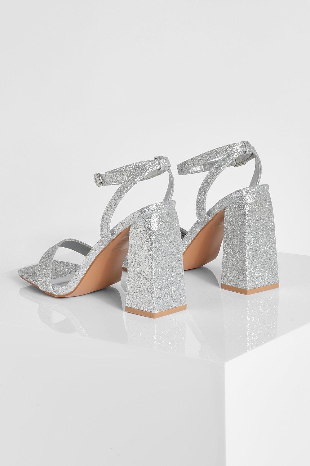 Wide width shop sparkly heels