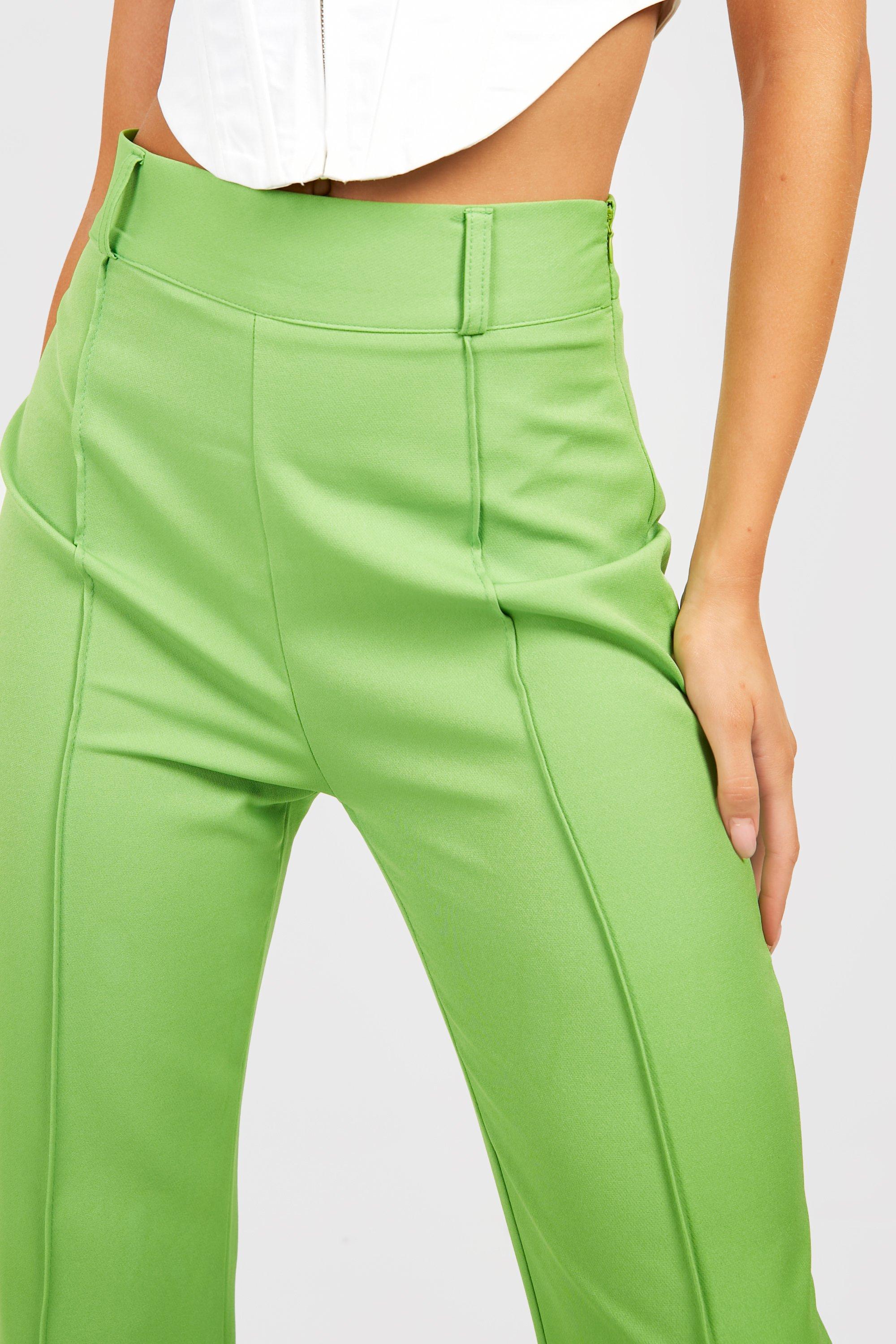 High Waisted Flared Work Pants