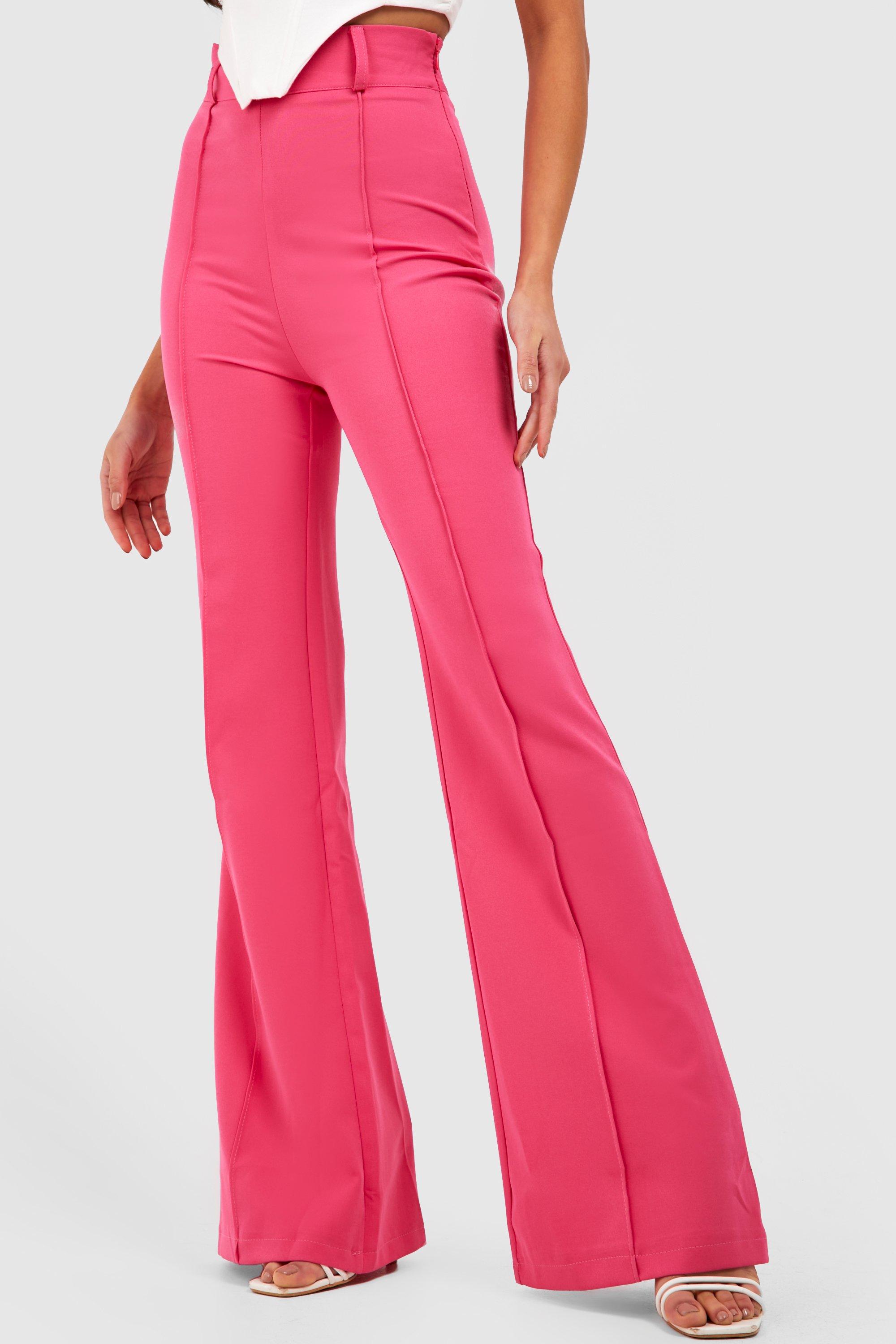 High Waisted Flared Work Pants