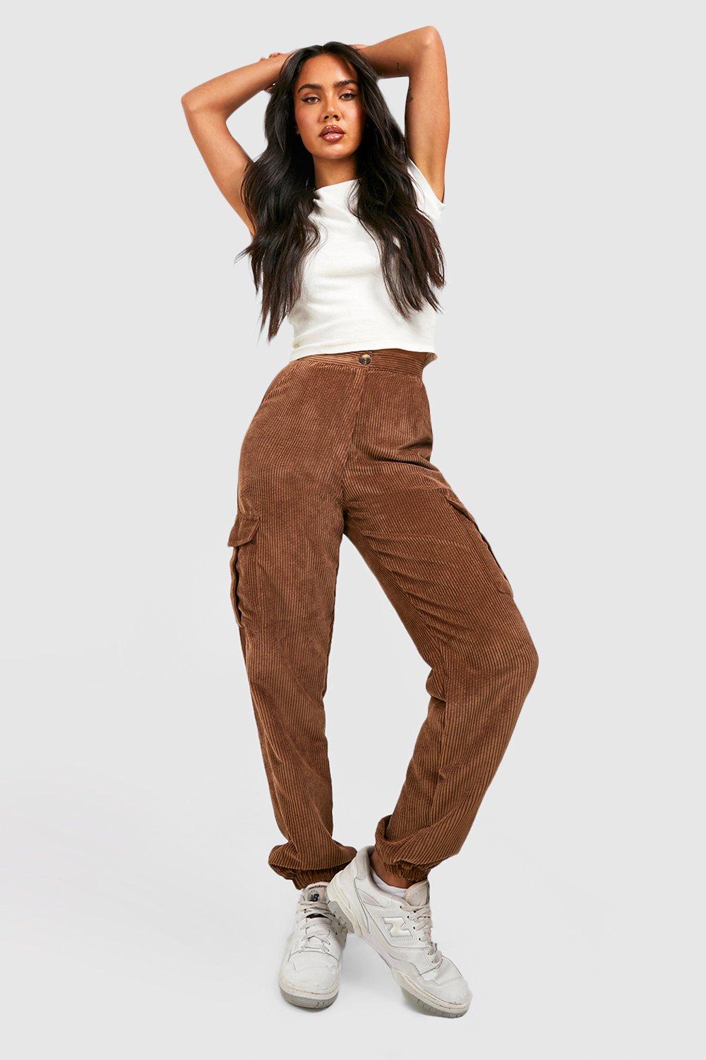 Corduroy cheap joggers womens