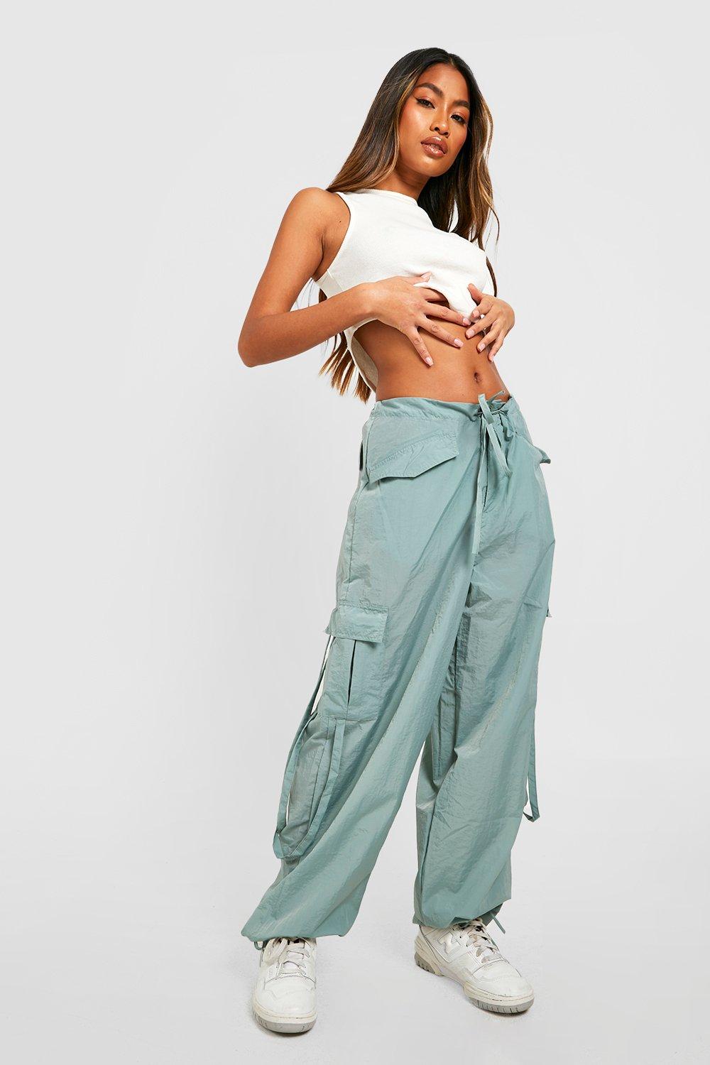 https://media.boohoo.com/i/boohoo/gzz28150_sage_xl_2/female-sage-belted-cargo-parachute-pants