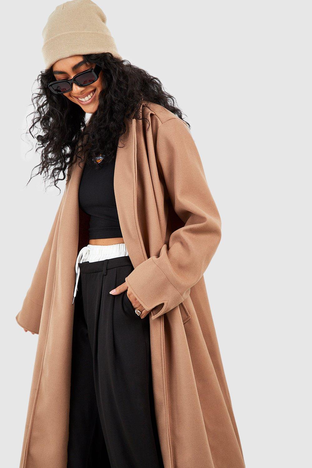 Boohoo hot sale maxi coat