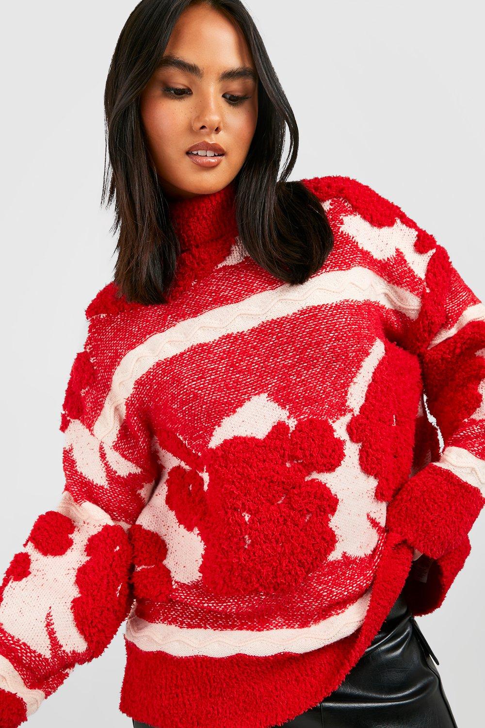 Boohoo 2025 red jumper