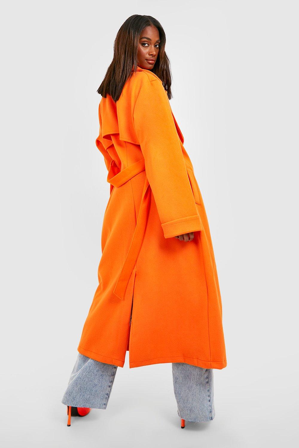 Ladies on sale orange coat