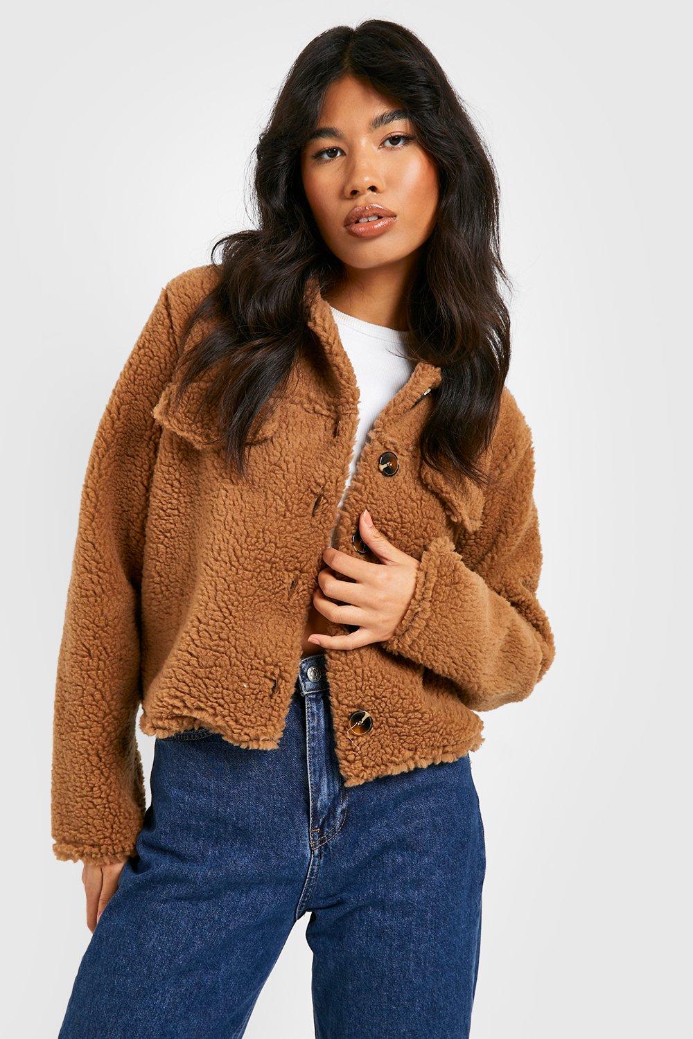 Teddy Faux Fur Trucker Jacket