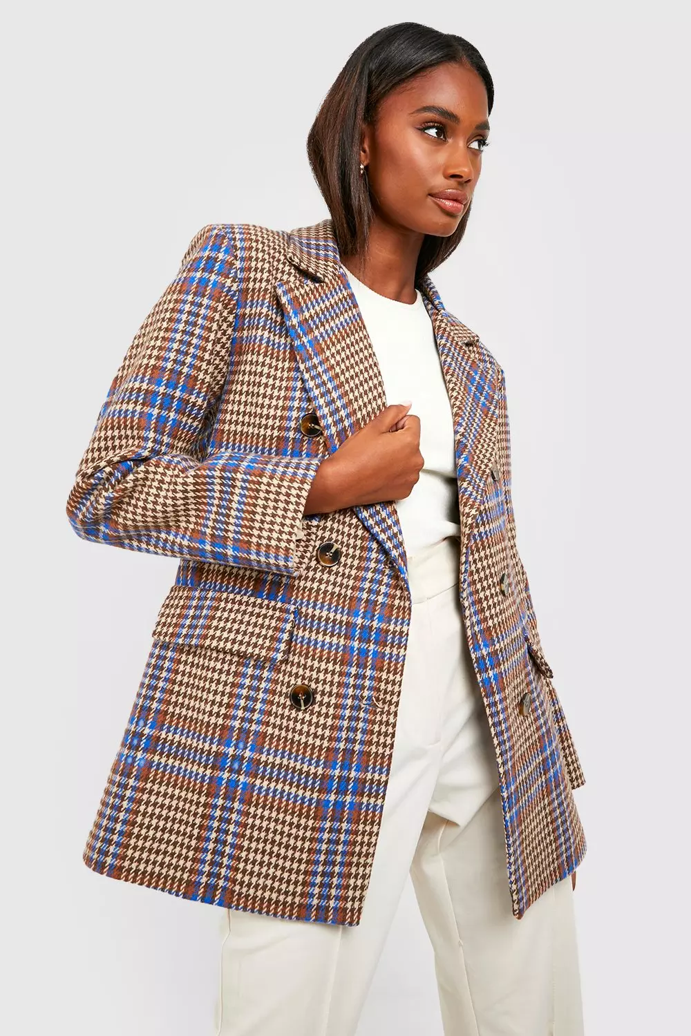 Oversized 2025 checkered blazer