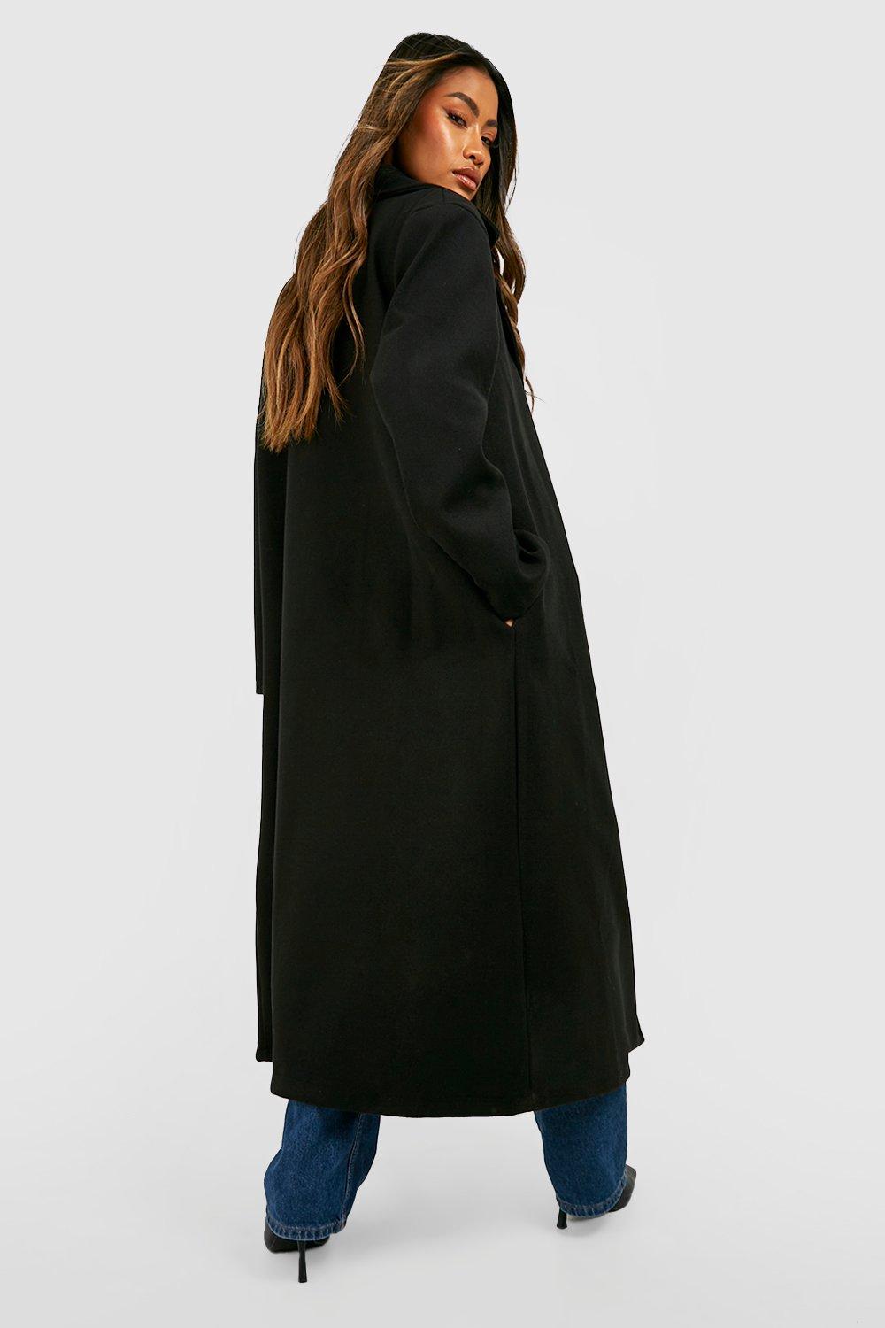 Maxi hooded hotsell wool coat cloak