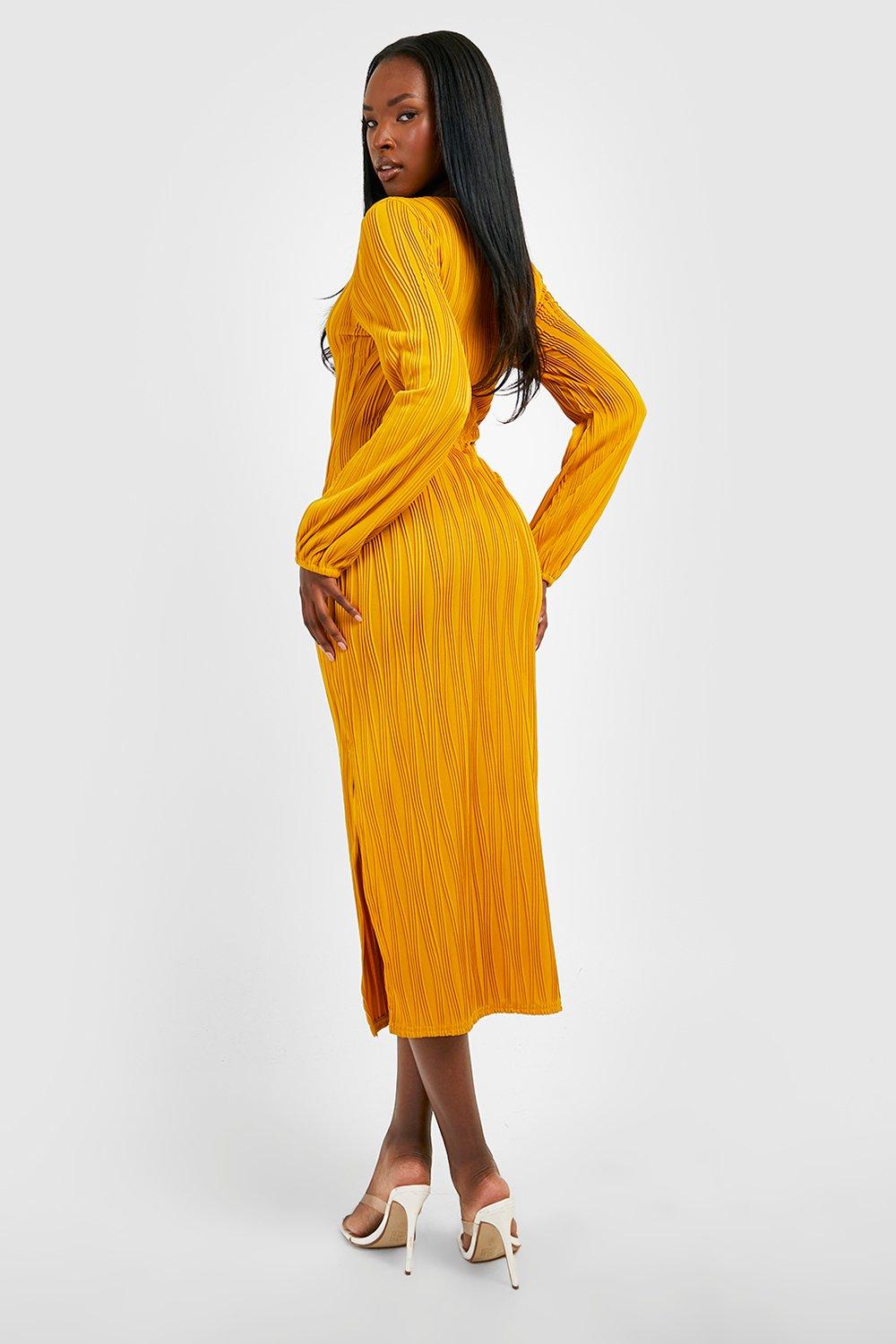 Boohoo ribbed 2024 midi dress