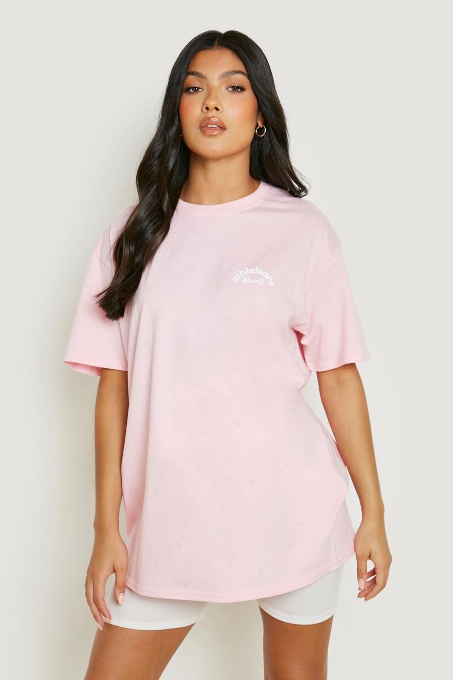 Light pink Maternity Athleisure Pocket Print T-shirt  image number 1
