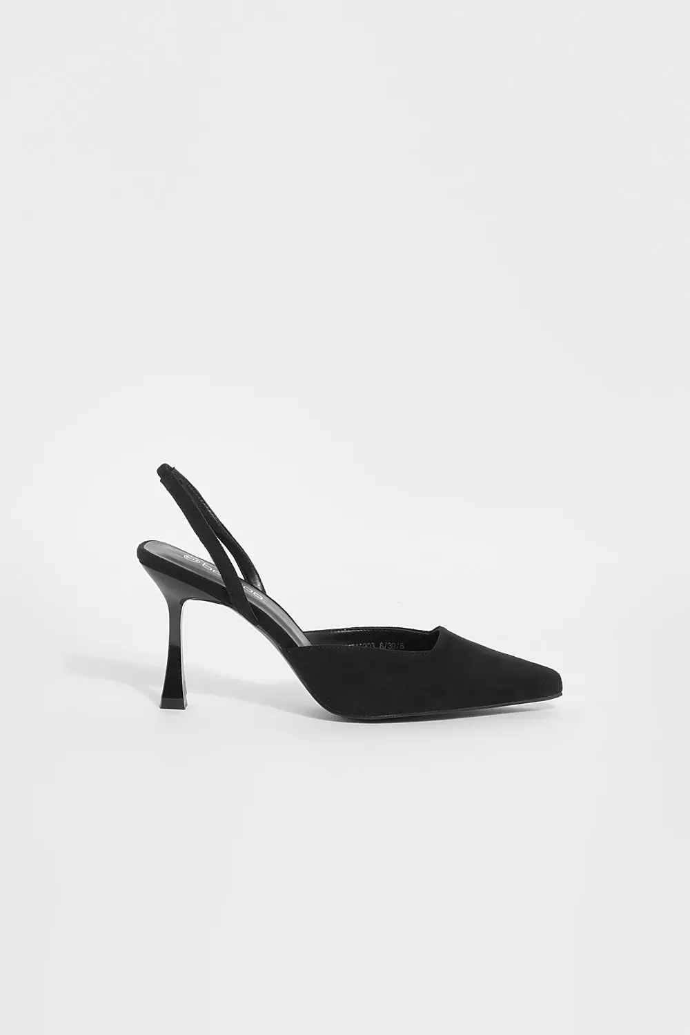 Wide fit black slingback on sale shoes