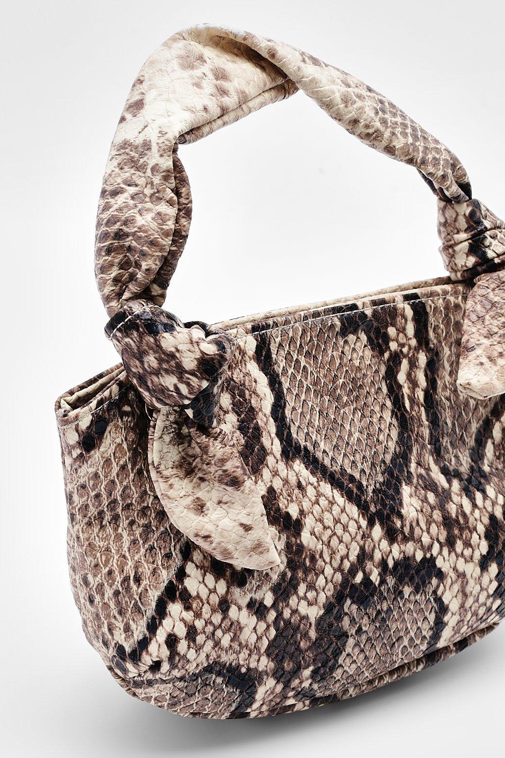 Sac a shop main effet serpent