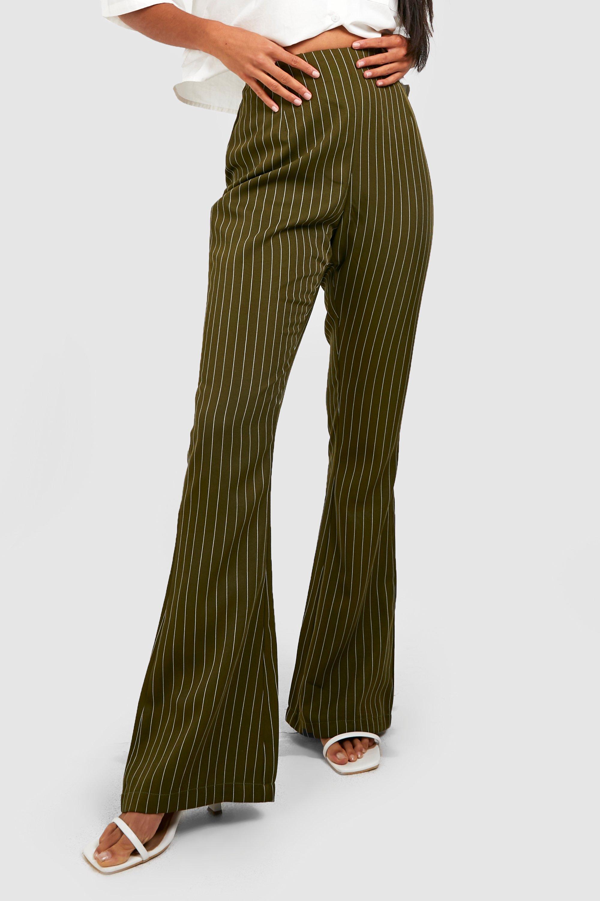 Pinstripe high shop waisted pants