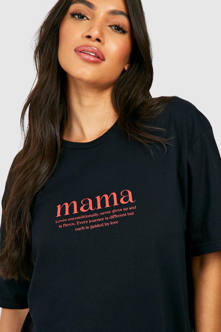 Black Charity Mama Graphic T-Shirt image number 1