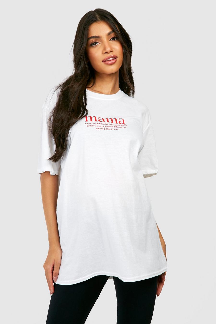 White Charity Mama Graphic T-Shirt image number 1