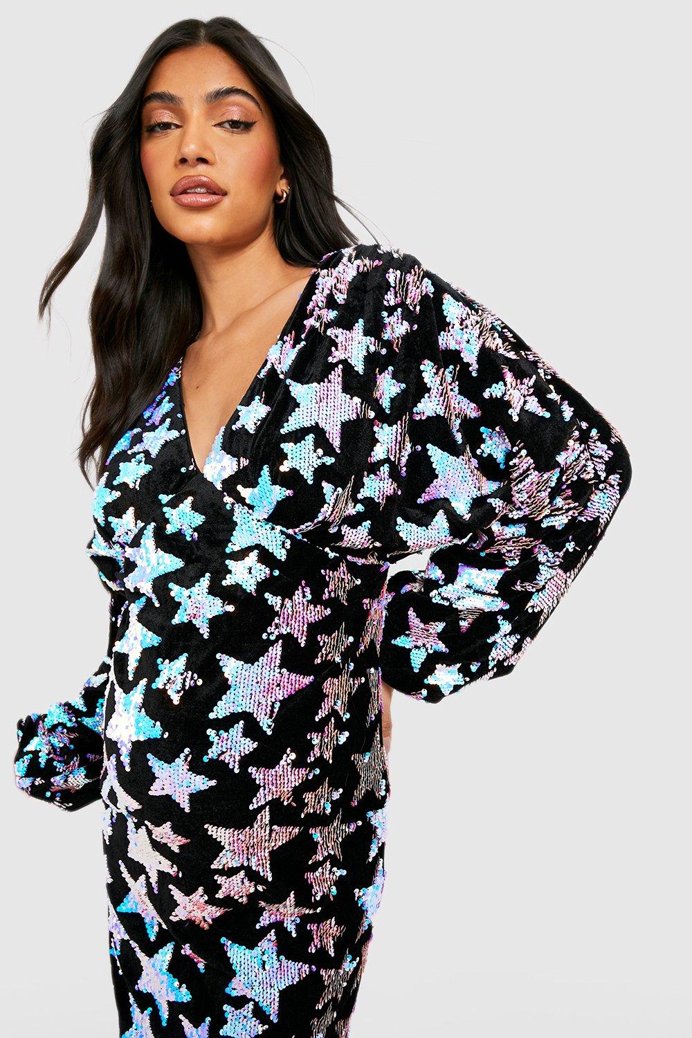 Star dress hot sale boohoo