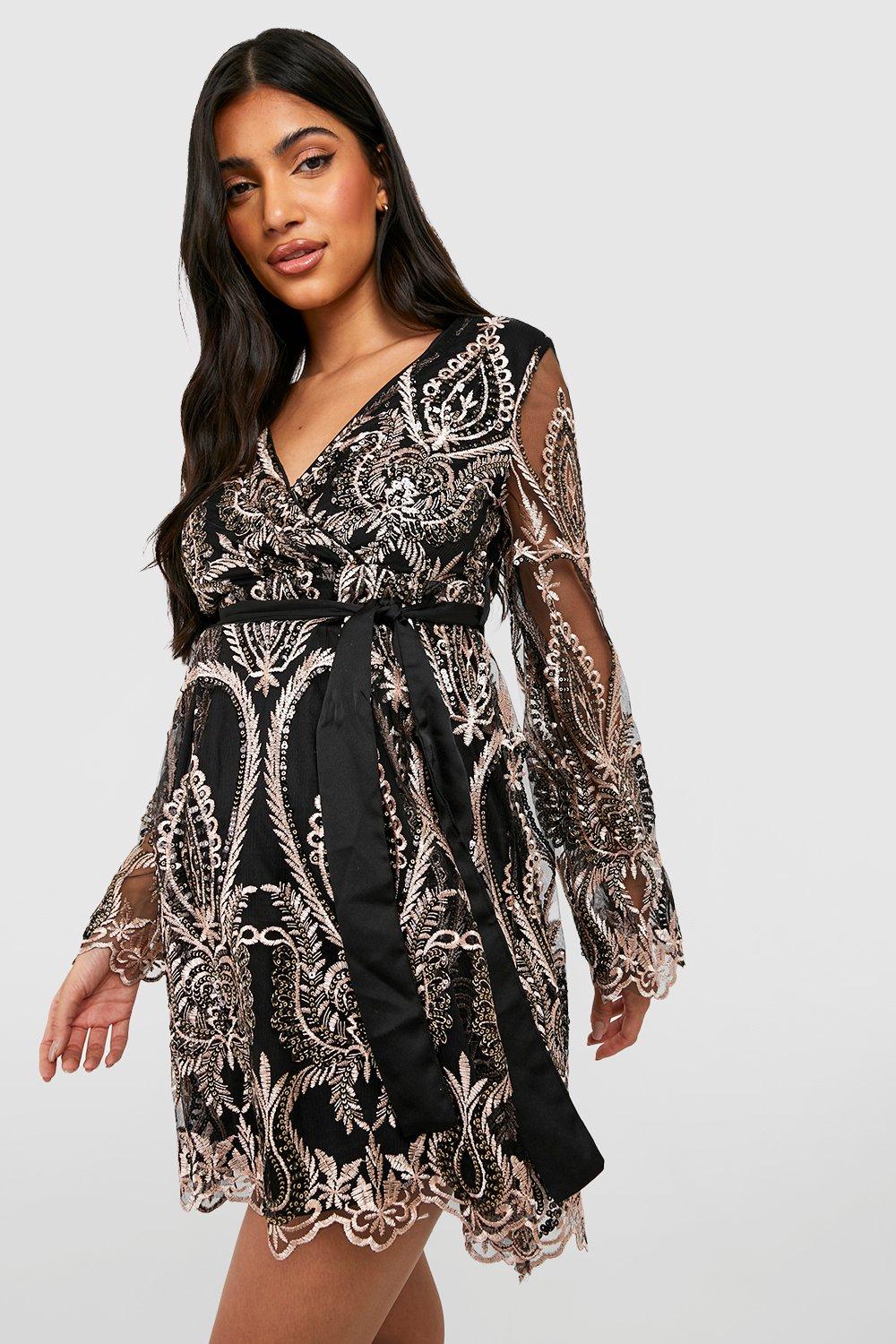 Maternity Boutique Lace Skater Dress boohoo UK