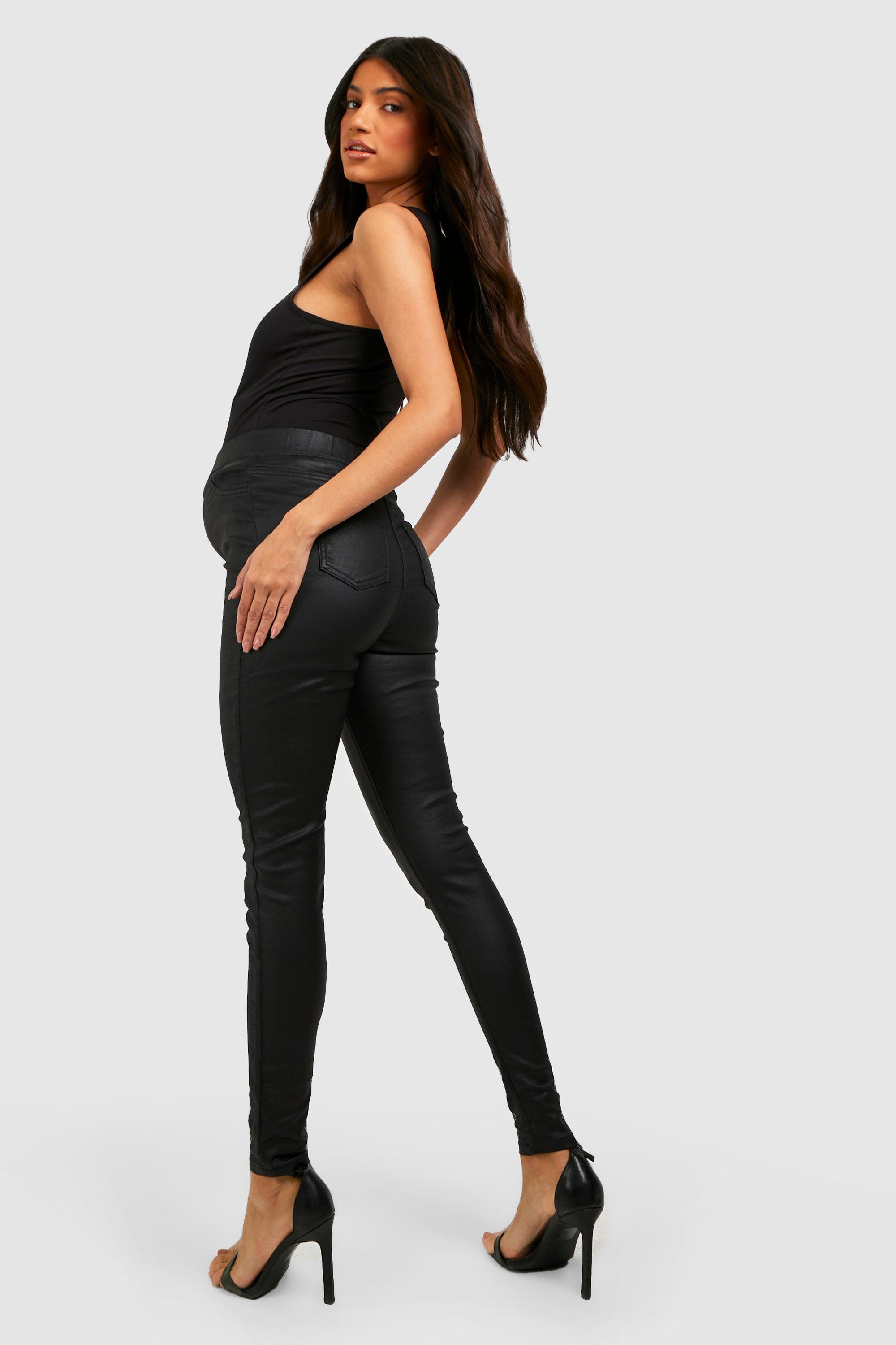 Maternity Coated Pu Skinny Jeans